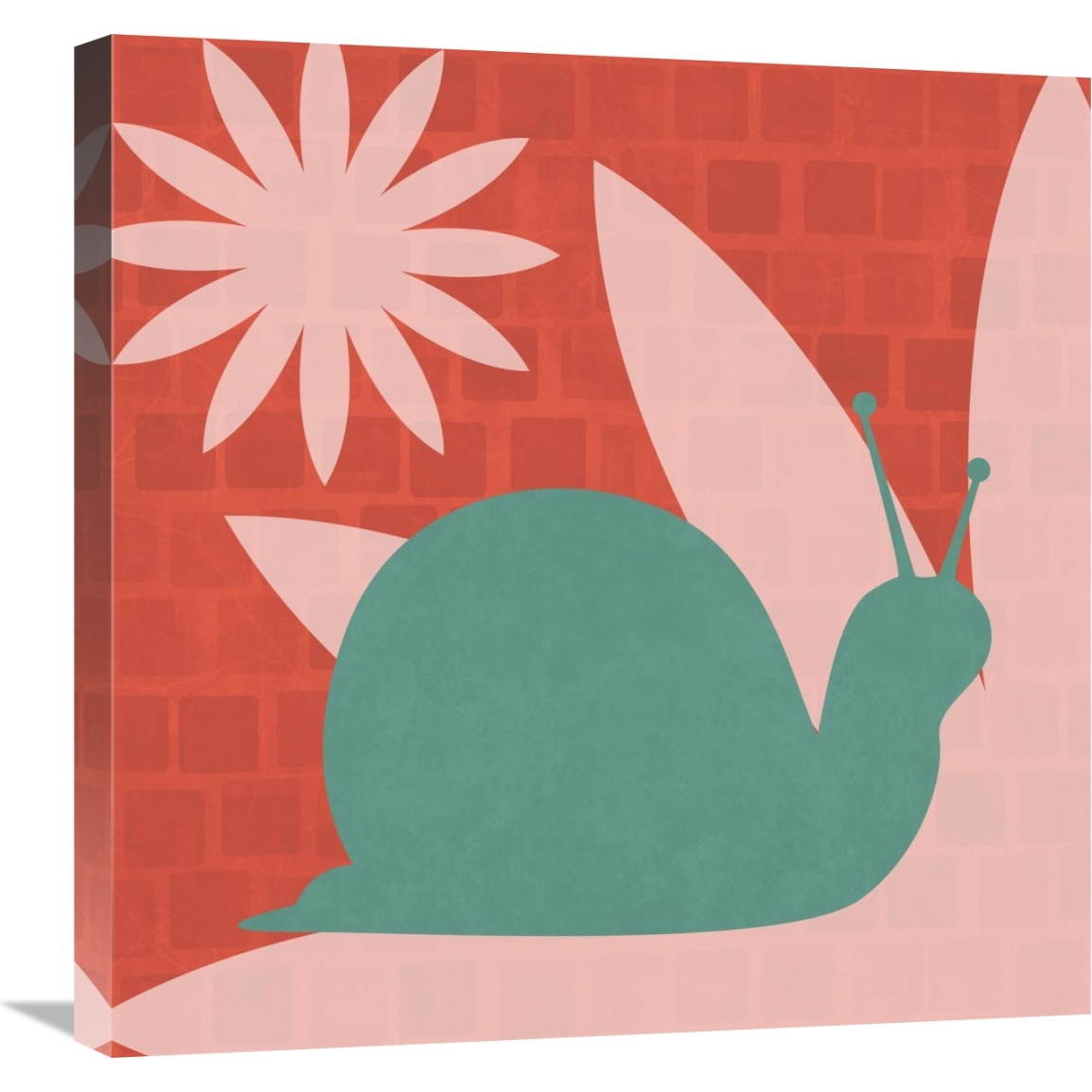 Bright Bugs Snail-Canvas Art-24&quotx24"
