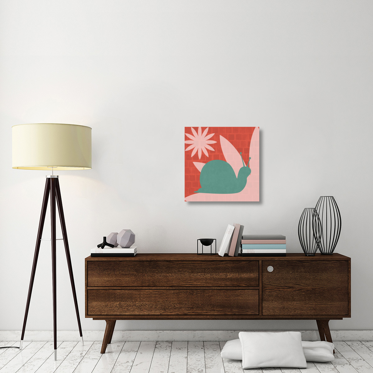 Bright Bugs Snail-Canvas Art-24&quotx24"