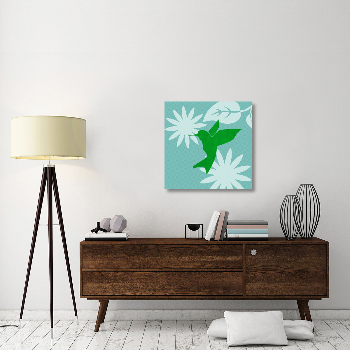 Bright Birds Hummingbird-Canvas Art-30&quotx30"