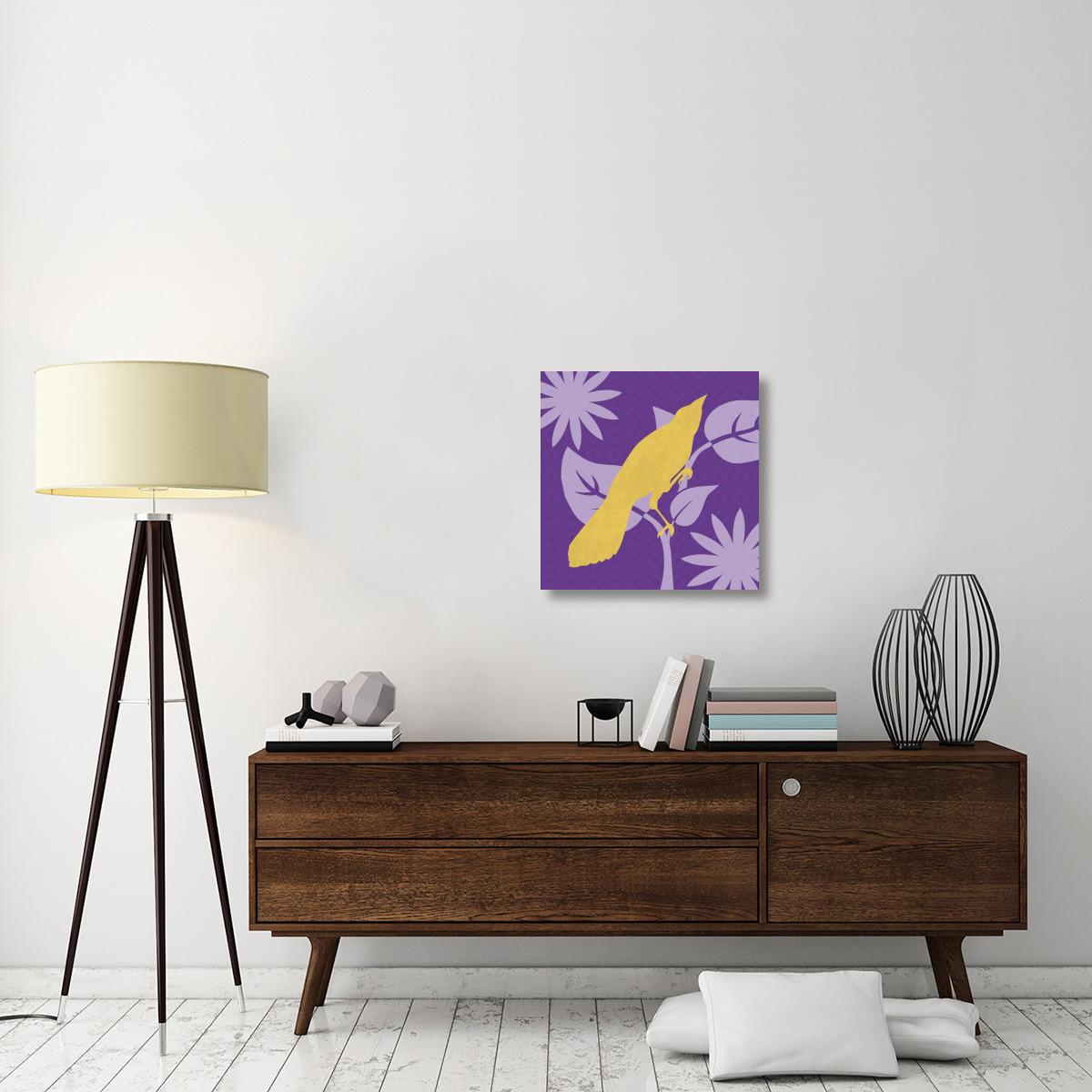 Bright Birds Jay-Canvas Art-24&quotx24"