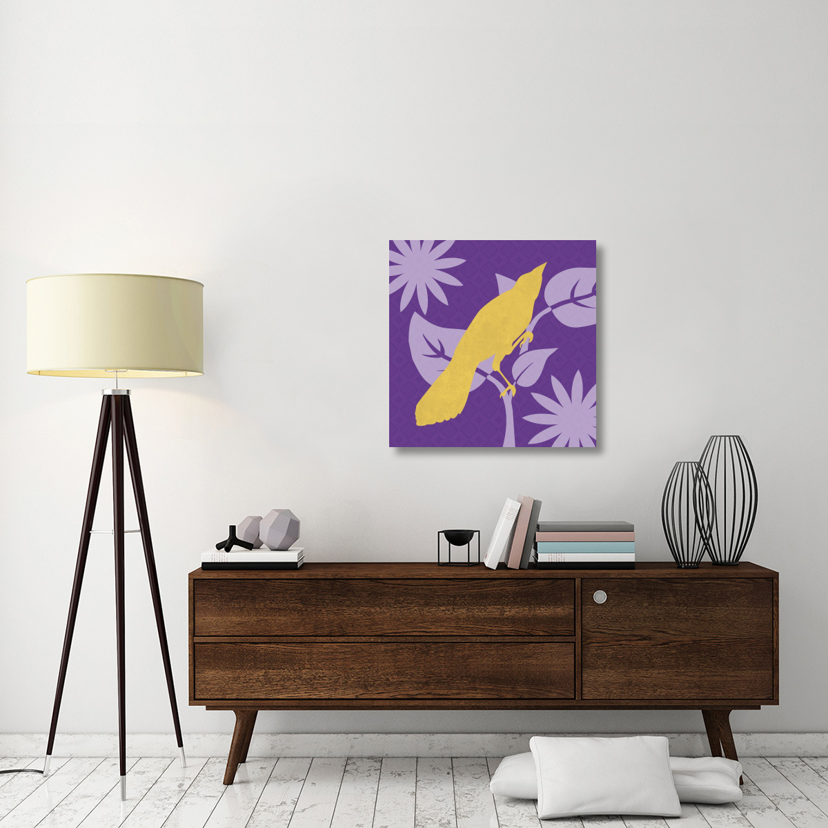 Bright Birds Jay-Canvas Art-30&quotx30"