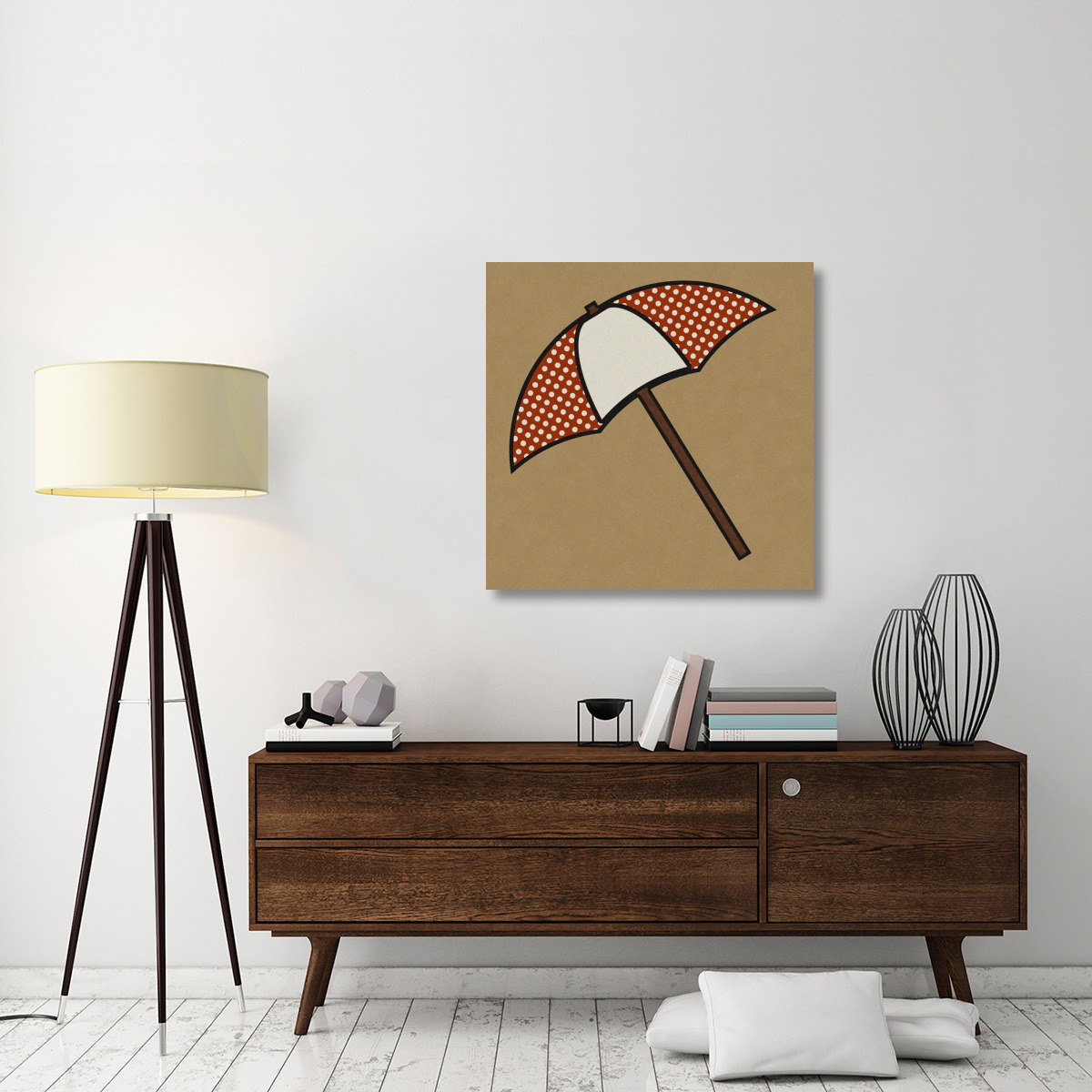 Summer Fun Umbrella-Canvas Art-36&quotx36"