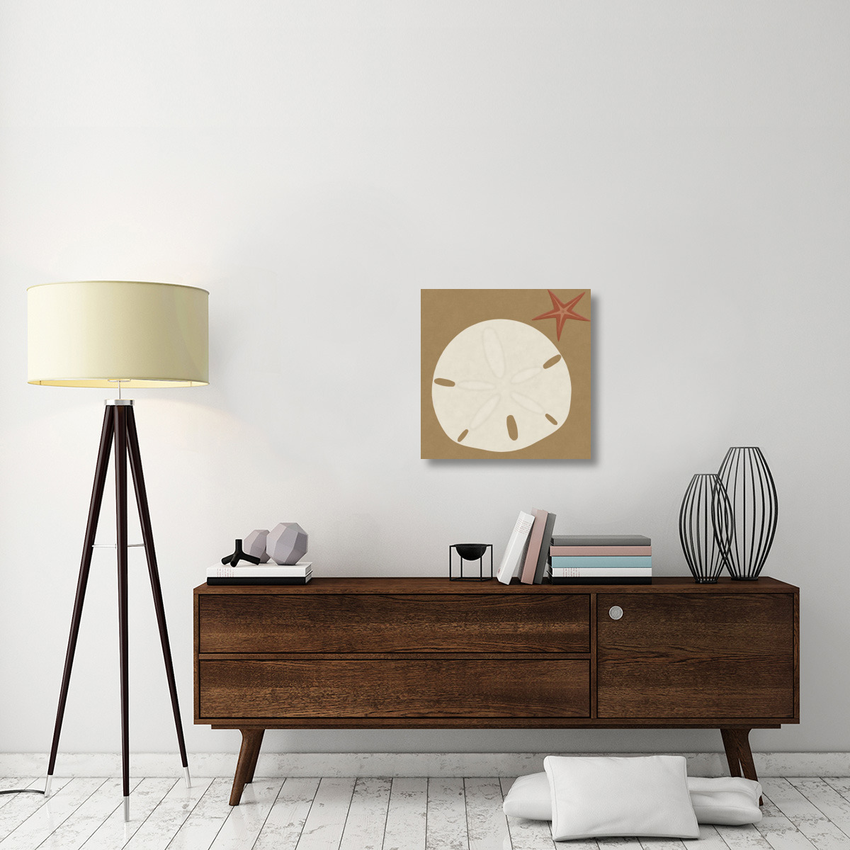 Summer Fun Sand Dollar-Canvas Art-24&quotx24"