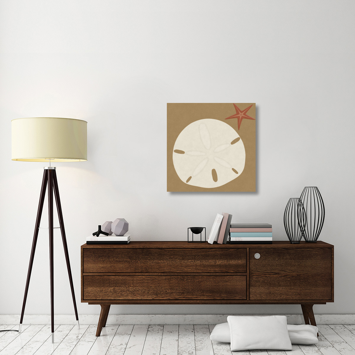 Summer Fun Sand Dollar-Canvas Art-30&quotx30"