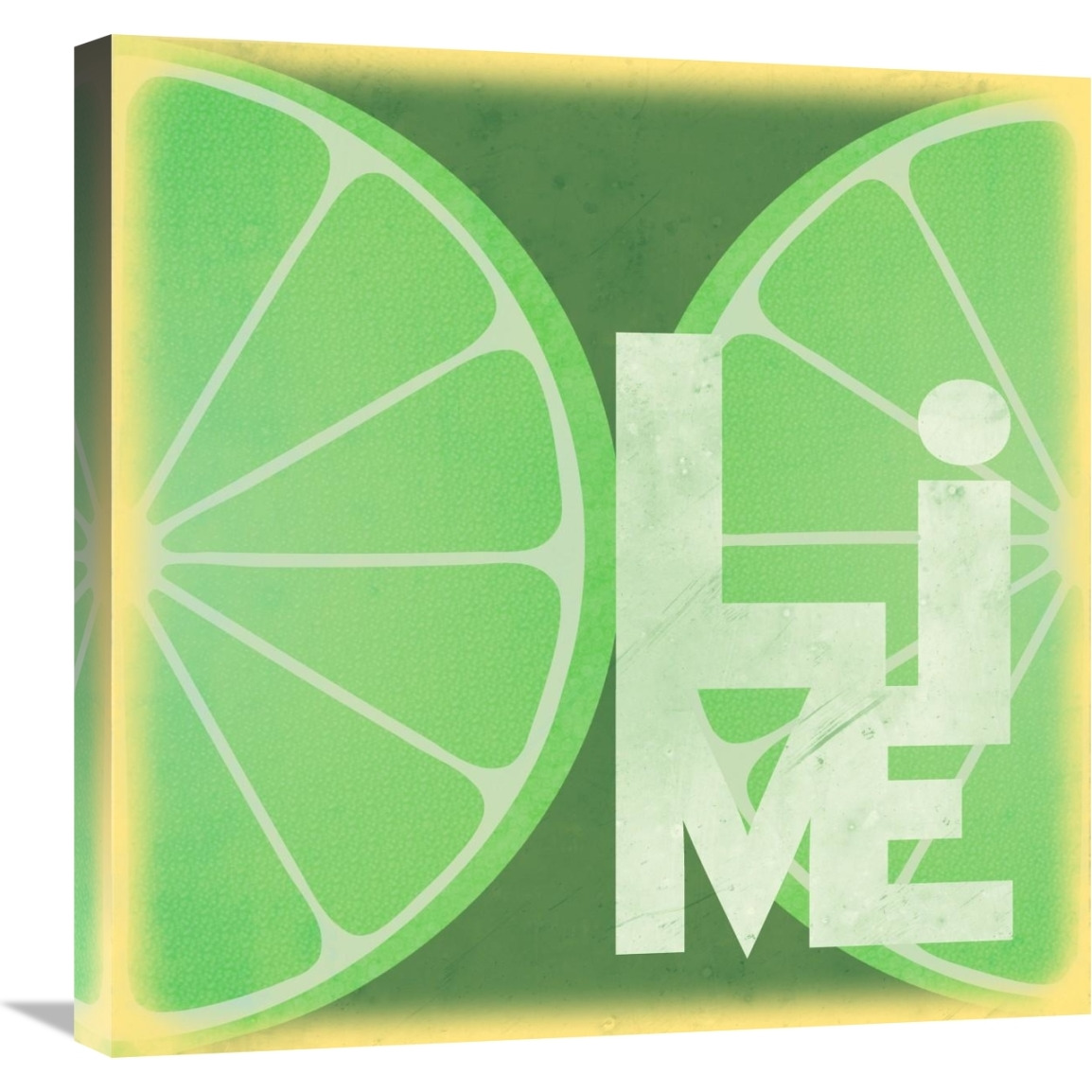Citrus - Lime-Canvas Art-24&quotx24"