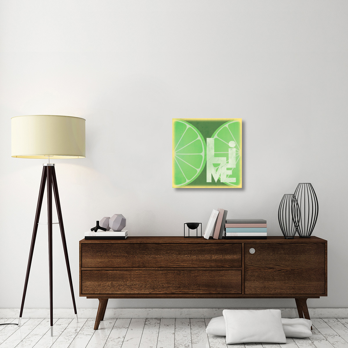 Citrus - Lime-Canvas Art-24&quotx24"