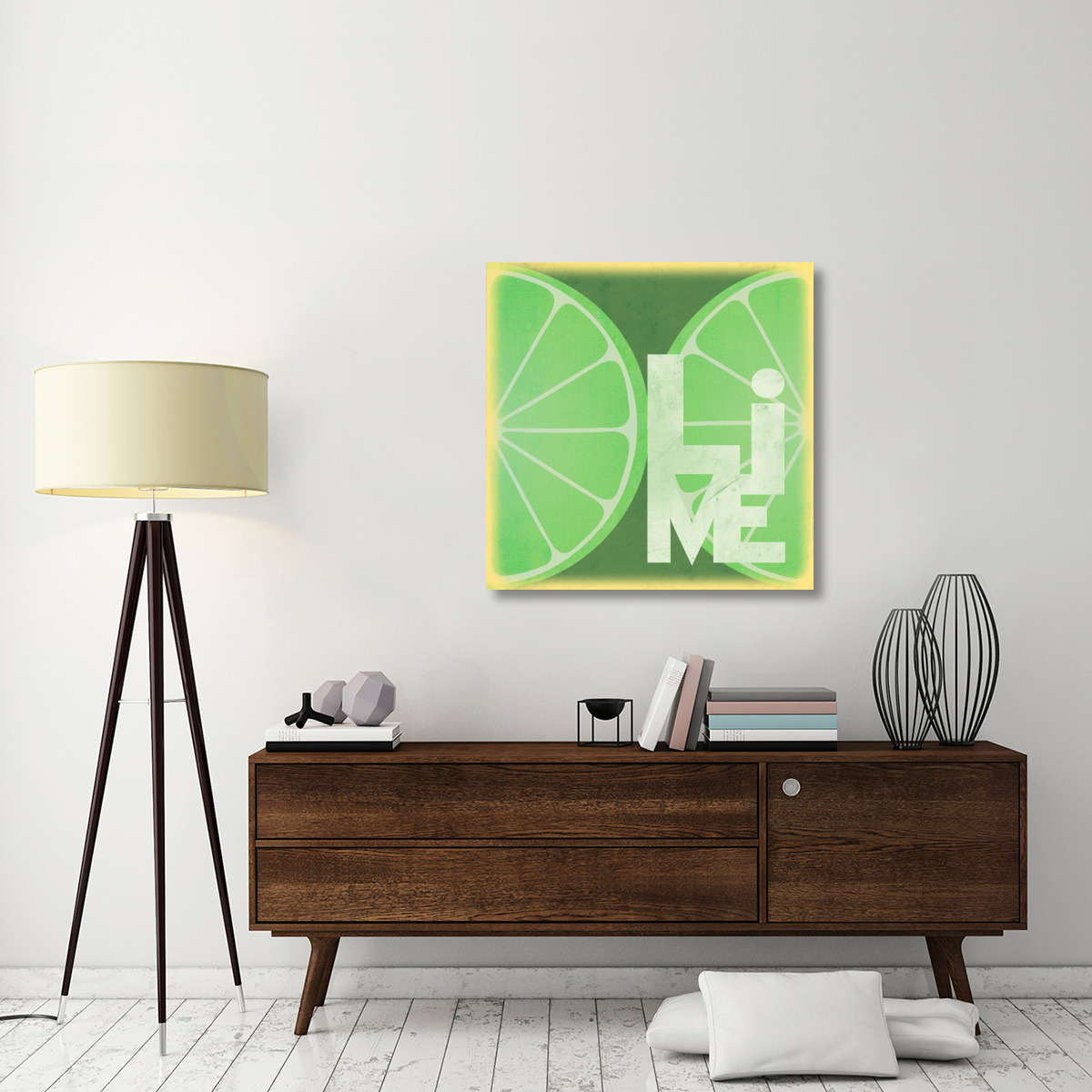 Citrus - Lime-Canvas Art-36&quotx36"