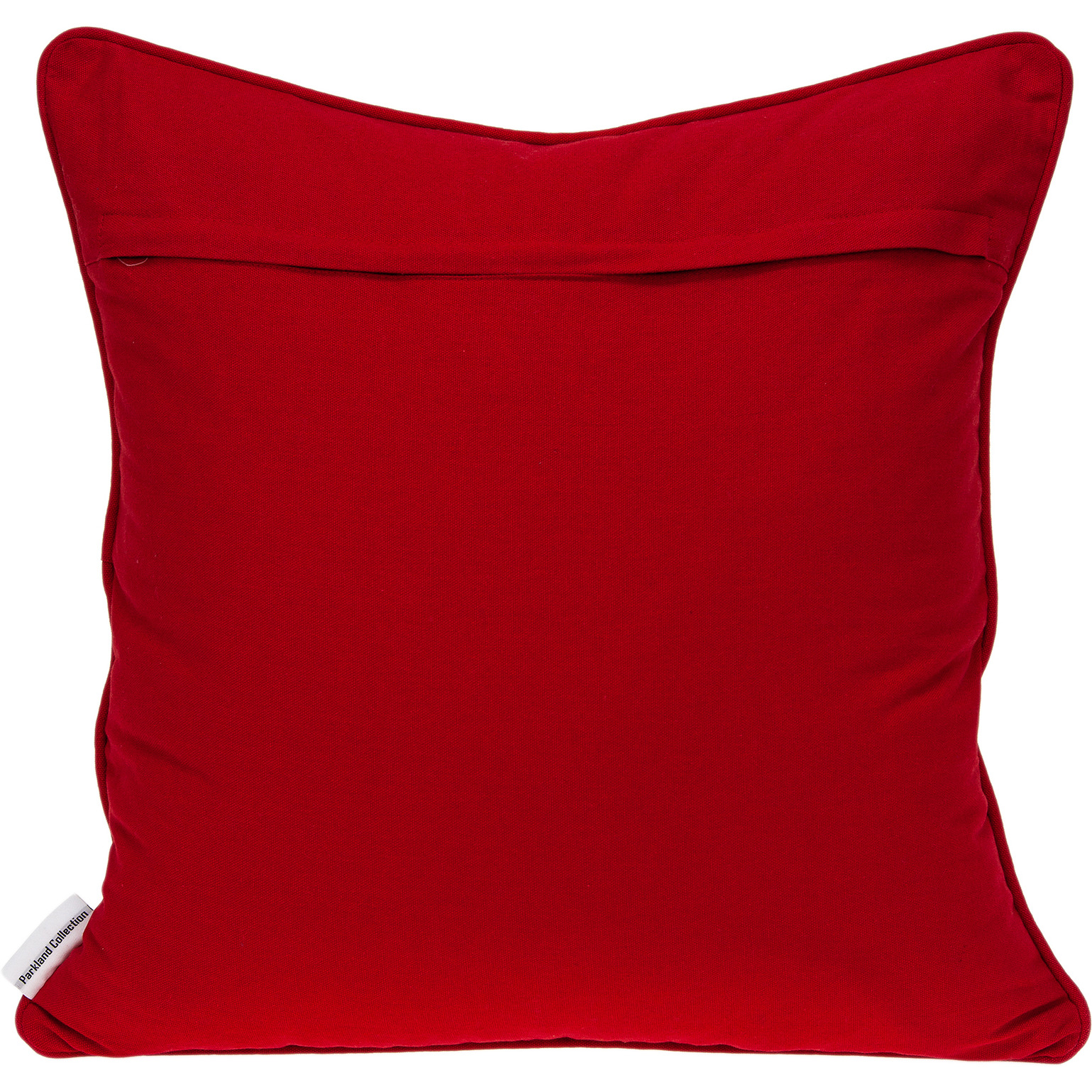 Parkland Collection Altia Transitional Red and White Pillow Cover With Poly Insert