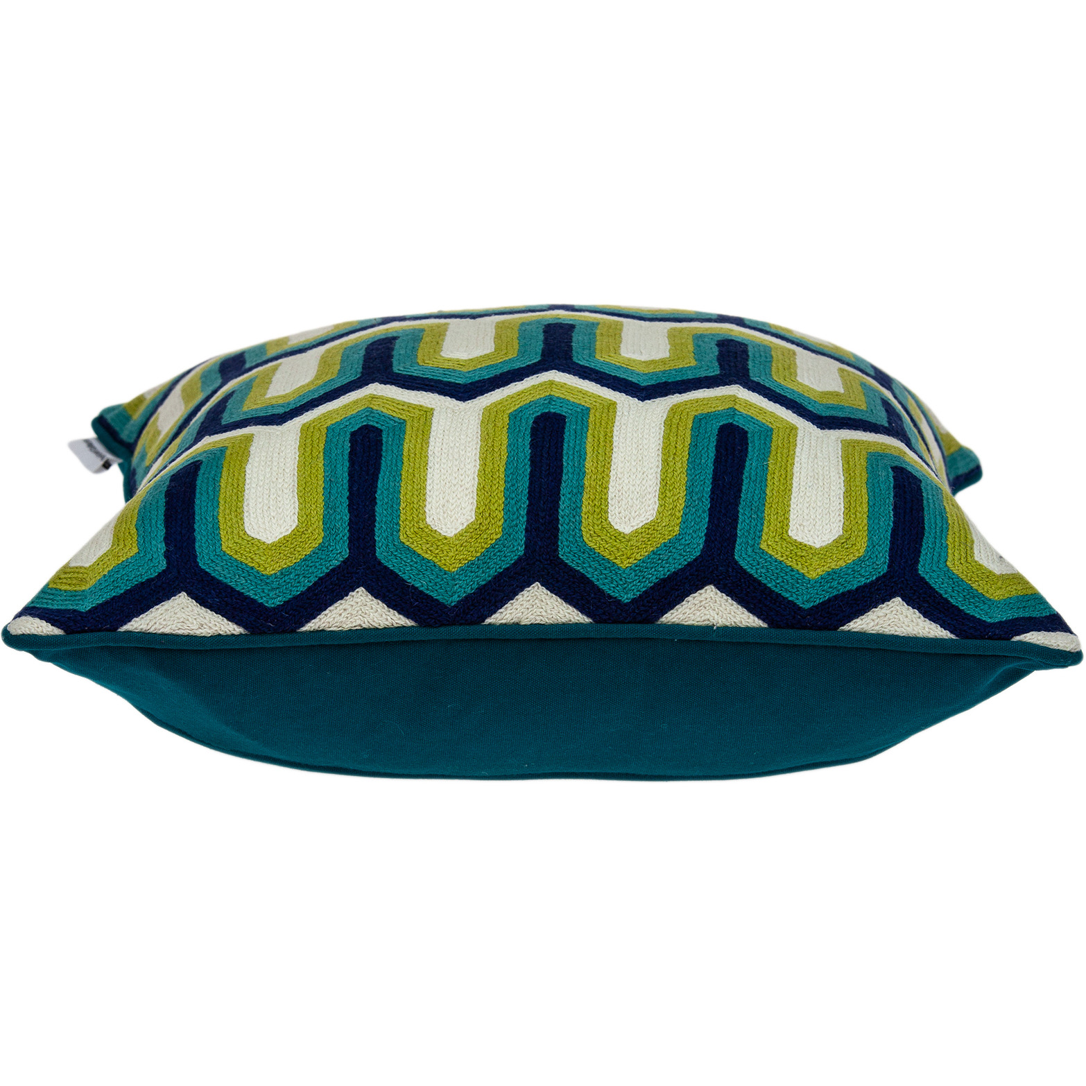 Parkland Collection Handmade Monte Transitional Multicolored Pillow Cover With Poly Insert