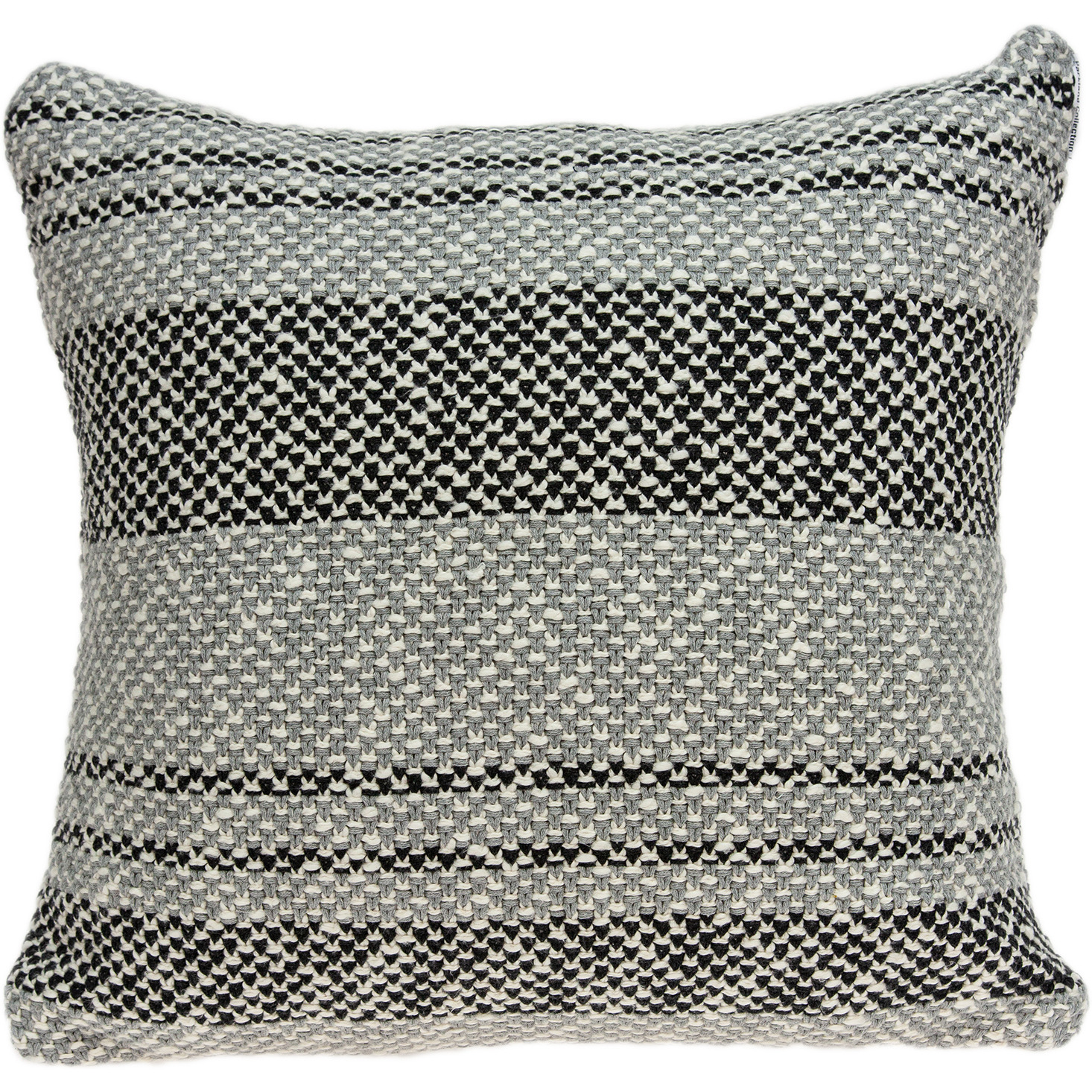 Parkland Collection Bella Transitional Grey Pillow Cover With Poly Insert