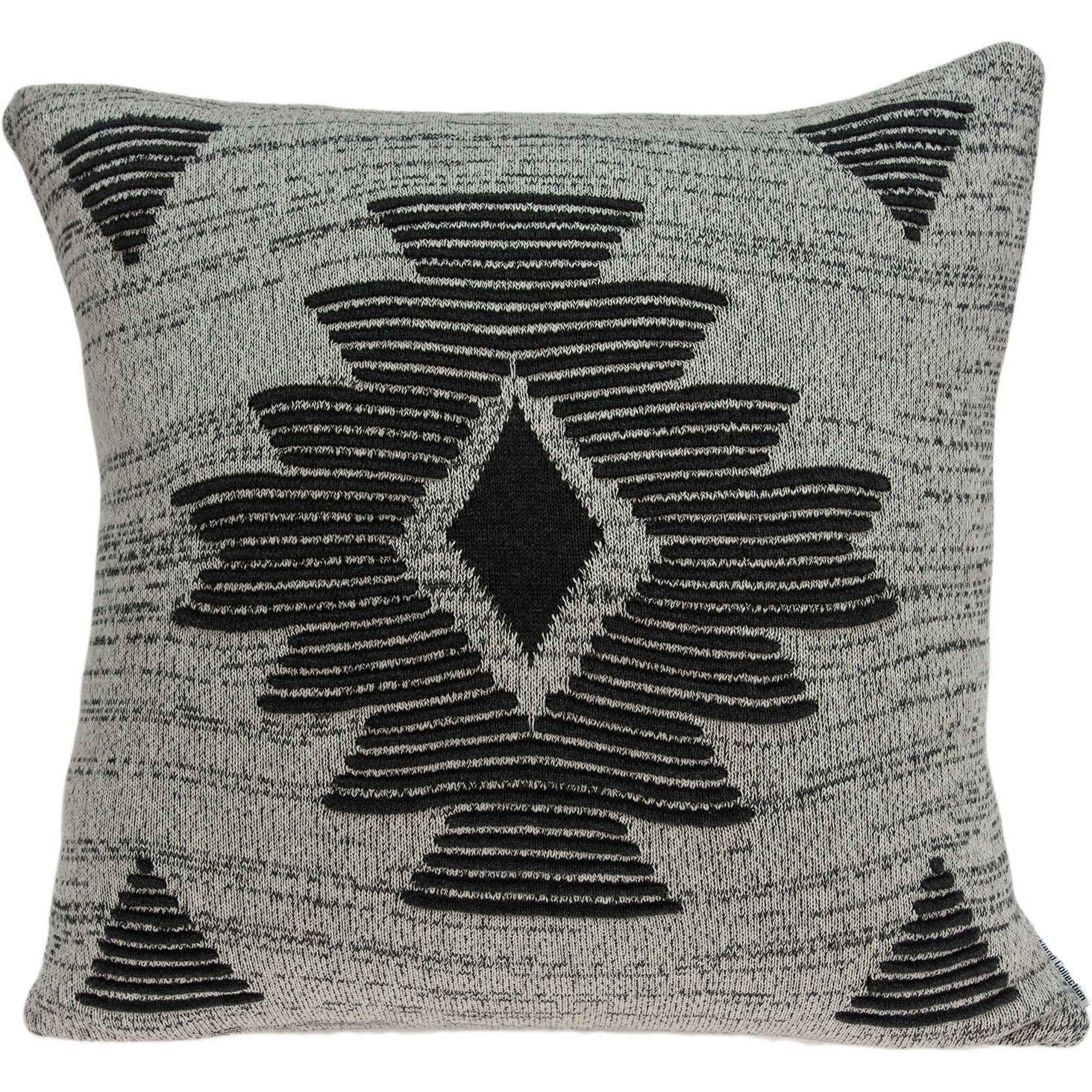 Parkland Collection Shosa Southwest Grey Pillow Cover With Poly Insert
