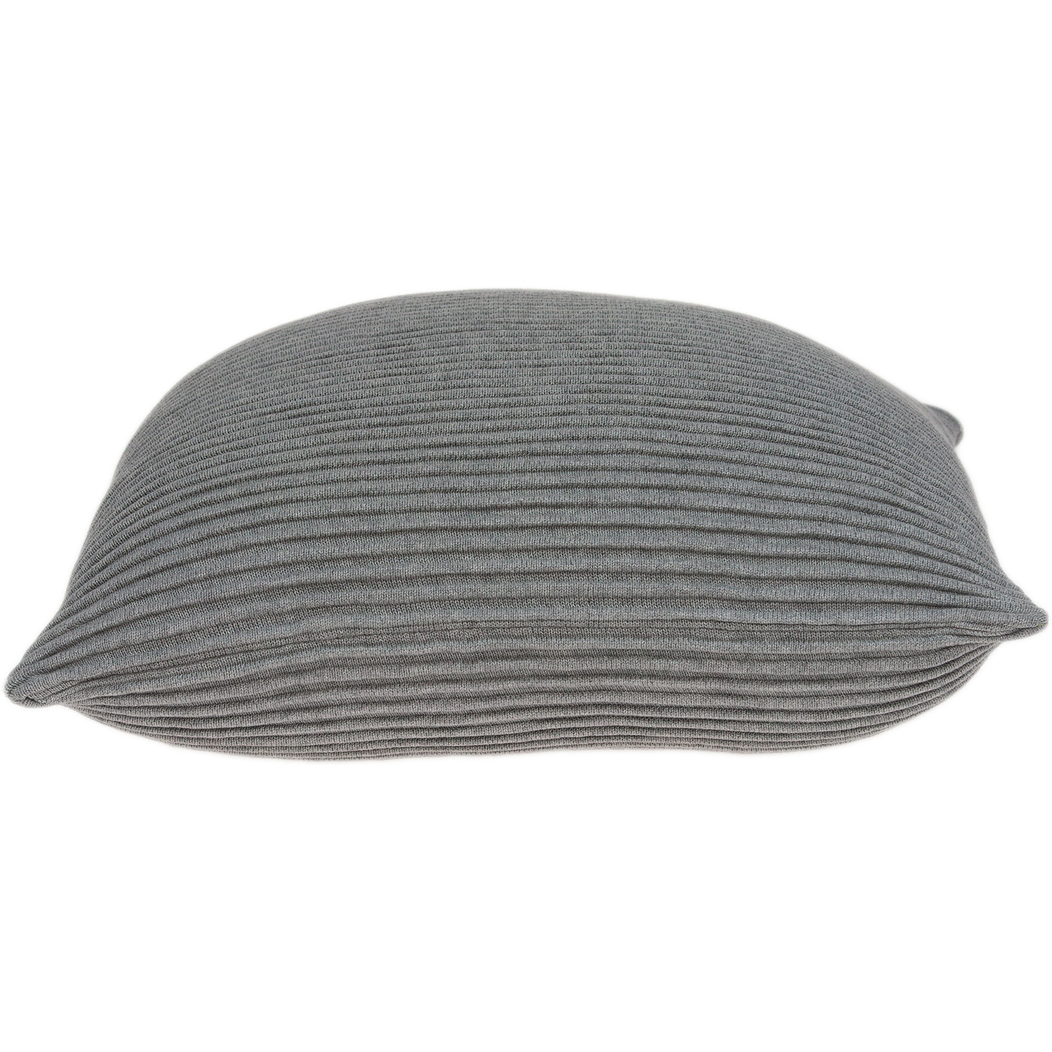 Parkland Collection Paxon Transitional Grey Pillow Cover With Poly Insert