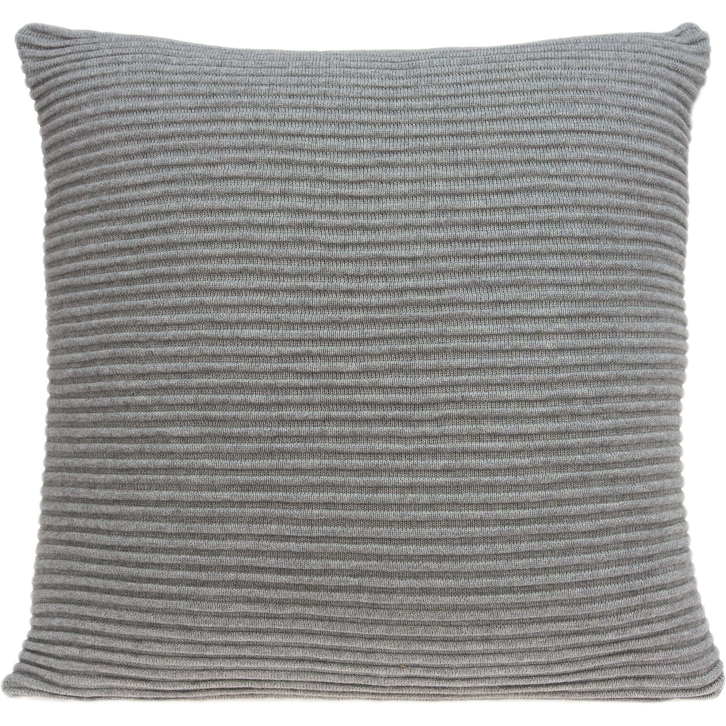 Parkland Collection Paxon Transitional Grey Pillow Cover With Poly Insert