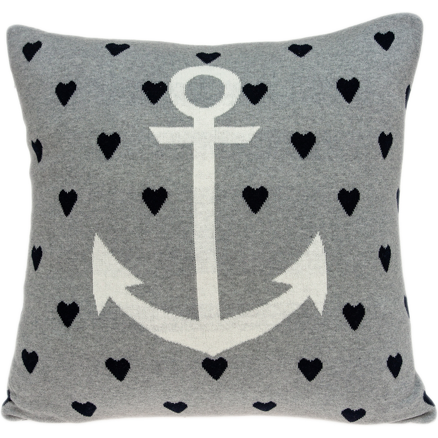 Parkland Collection Gail Nautical Blue Pillow Cover With Poly Insert