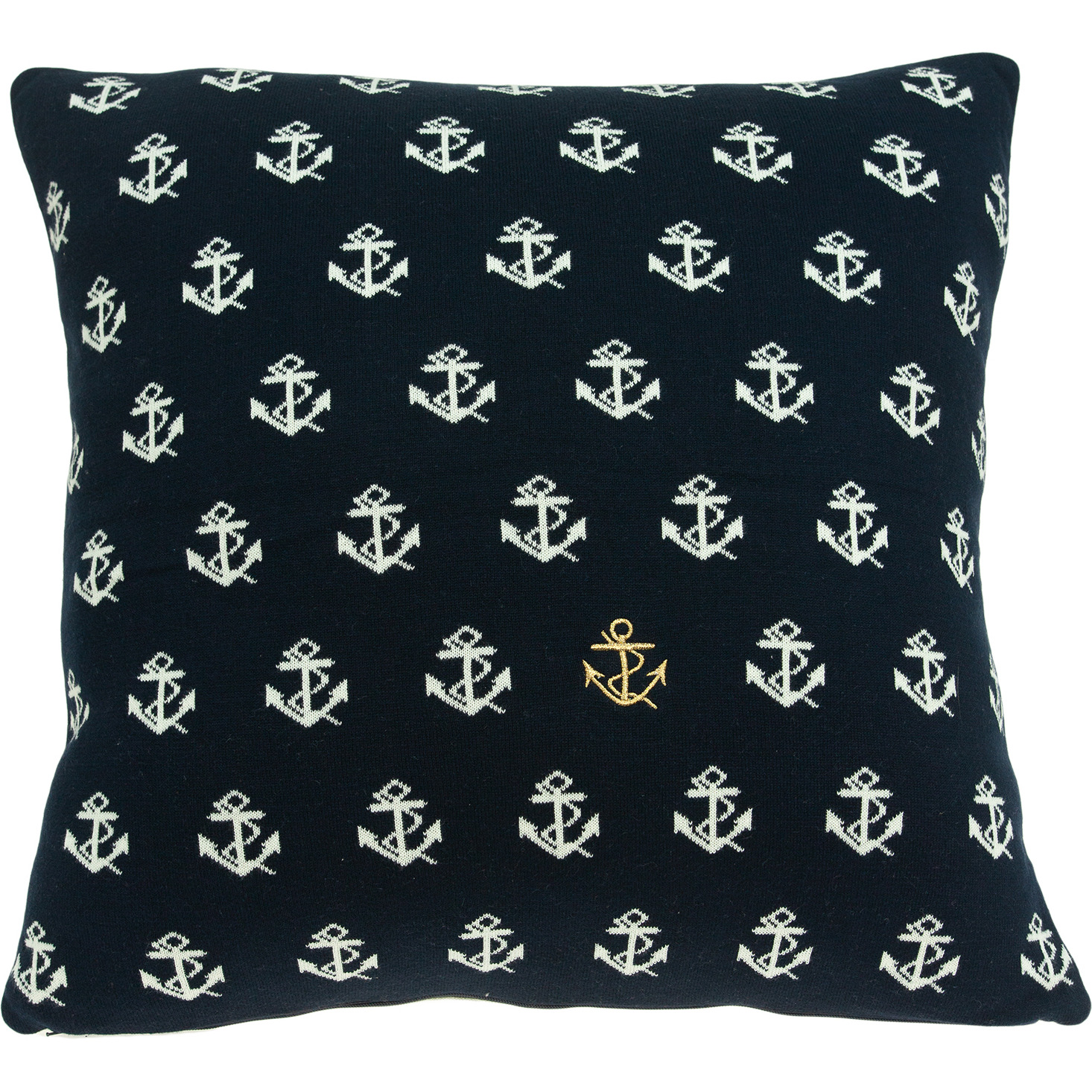 Parkland Collection Andrea Nautical Blue Pillow Cover With Poly Insert