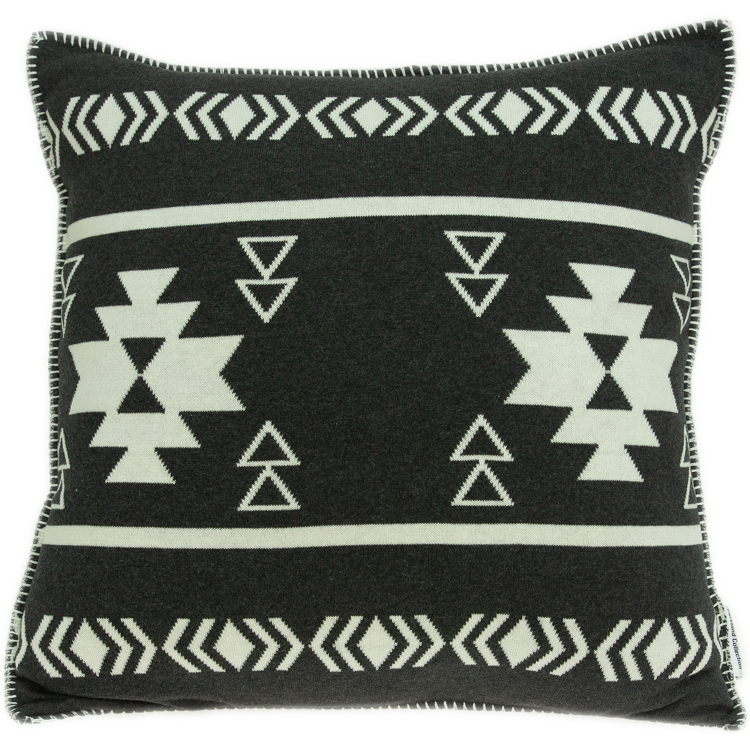 Parkland Collection Sioux Southwest Black Pillow Cover With Poly Insert