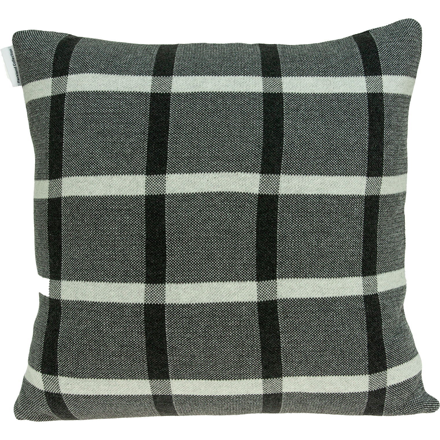 Parkland Collection Marco Transitional Grey Pillow Cover With Poly Insert