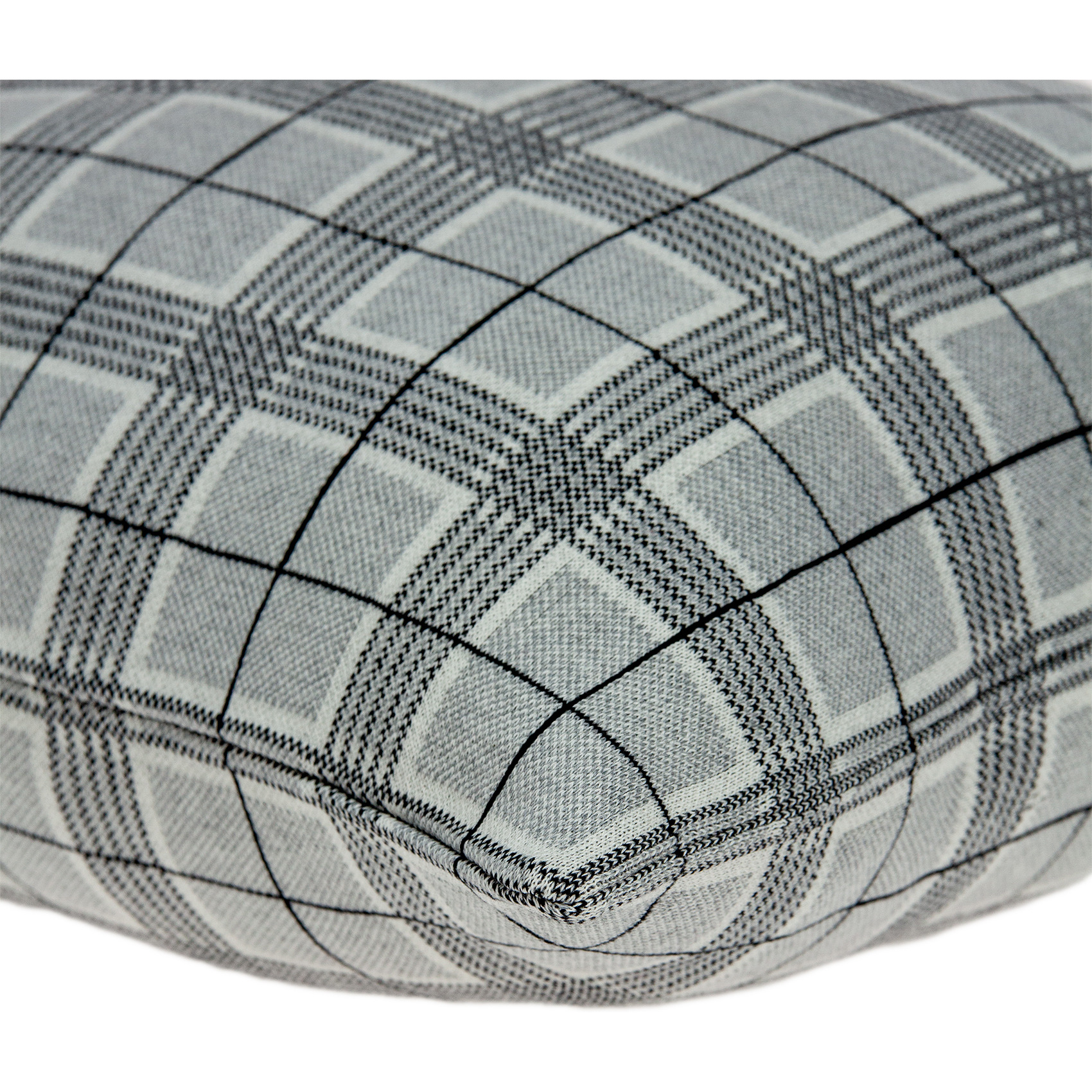 Parkland Collection Qincy Transitional Grey Pillow Cover With Poly Insert