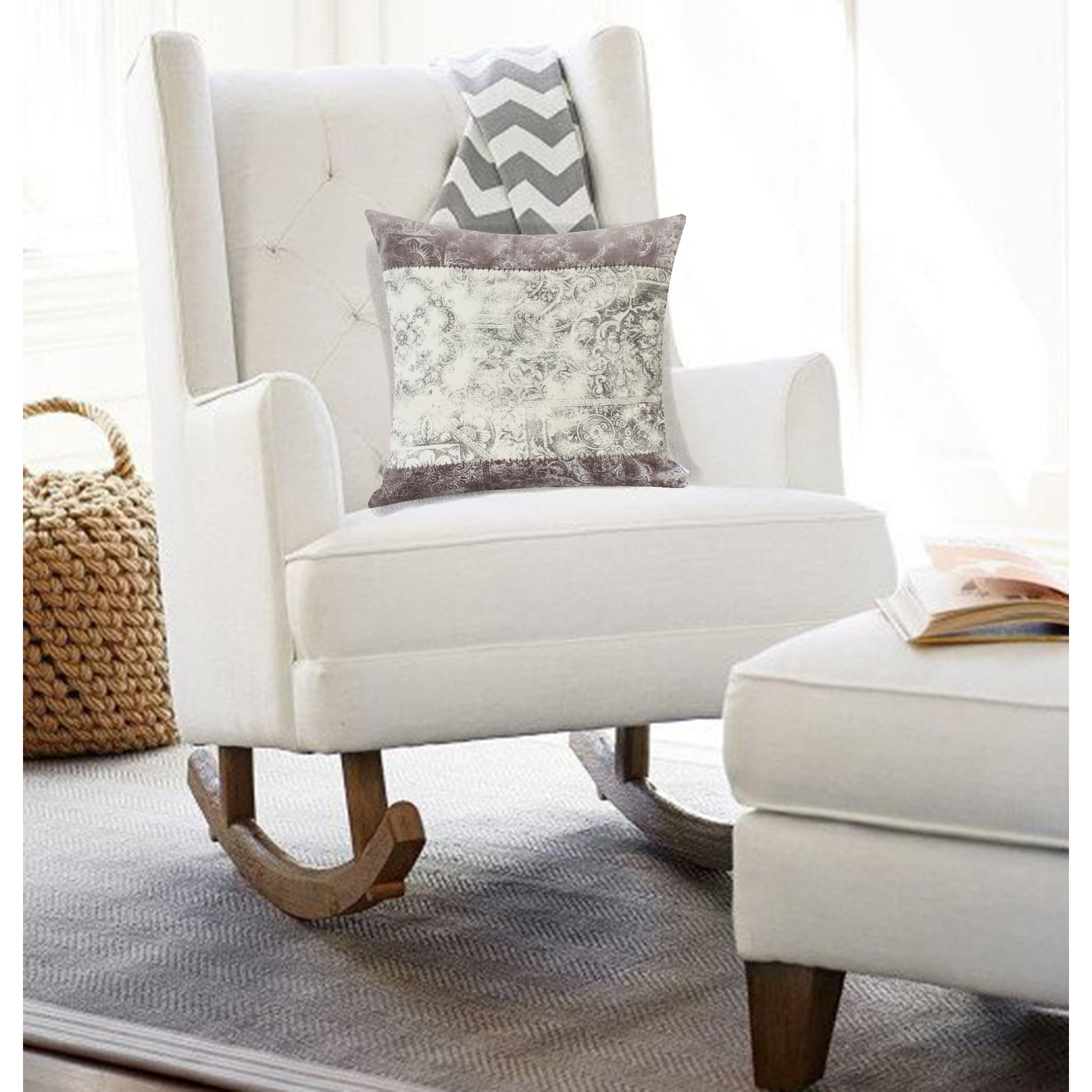 Parkland Collection Hannah Traditional Multicolor Pillow Cover With Poly Insert
