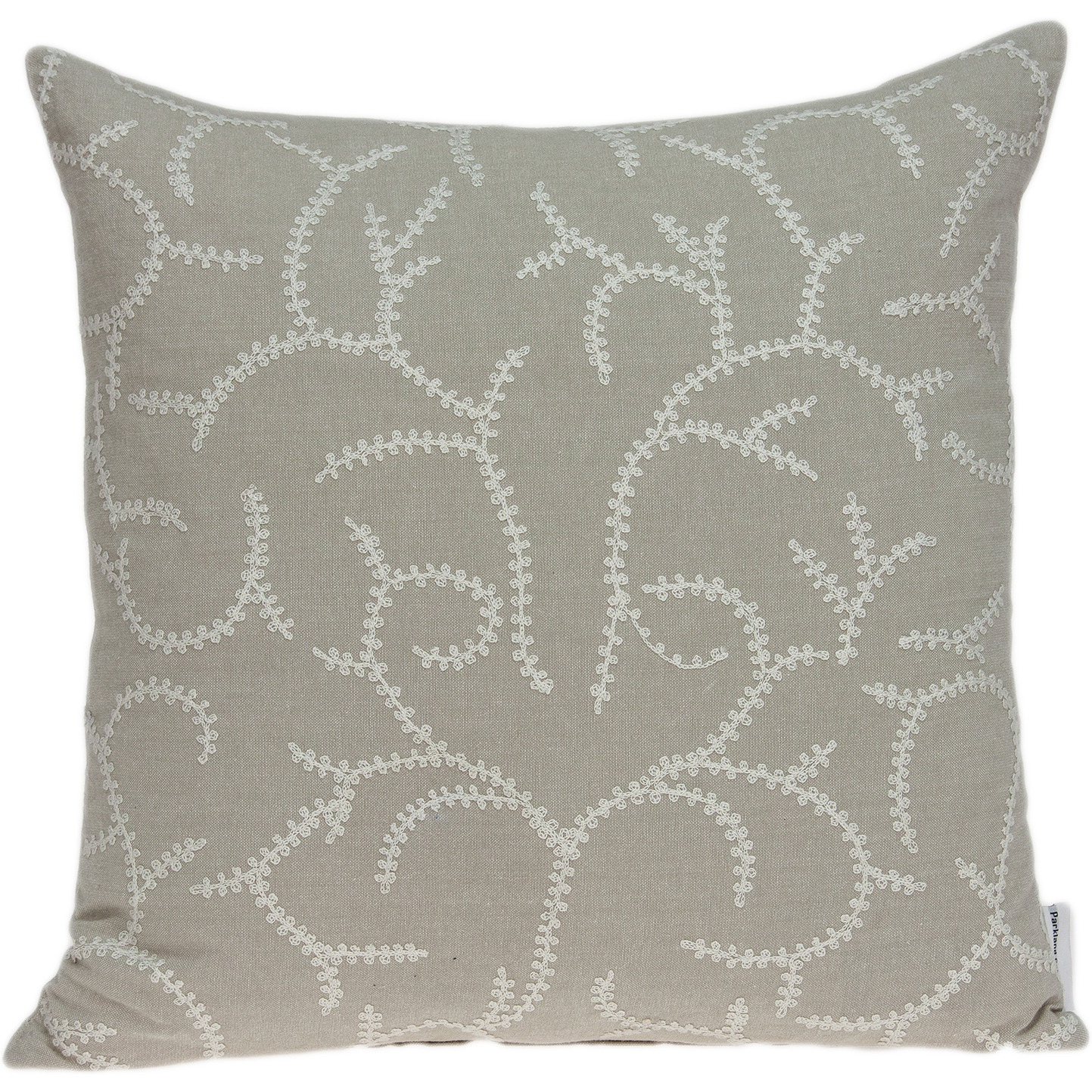 Parkland Collection Nabia Transitional Beige Pillow Cover With Poly Insert