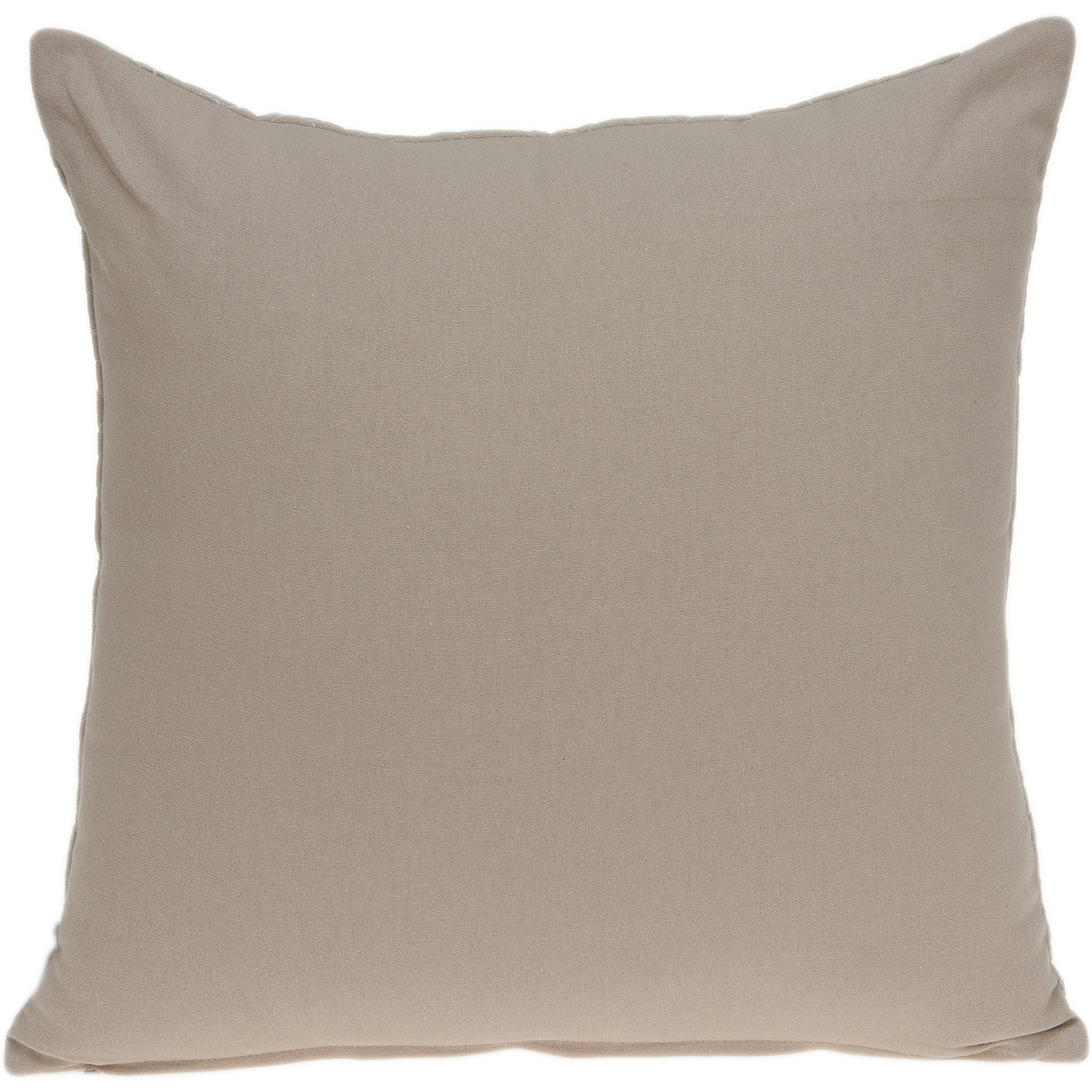 Parkland Collection Yogi Transitional Tan Pillow Cover With Poly Insert