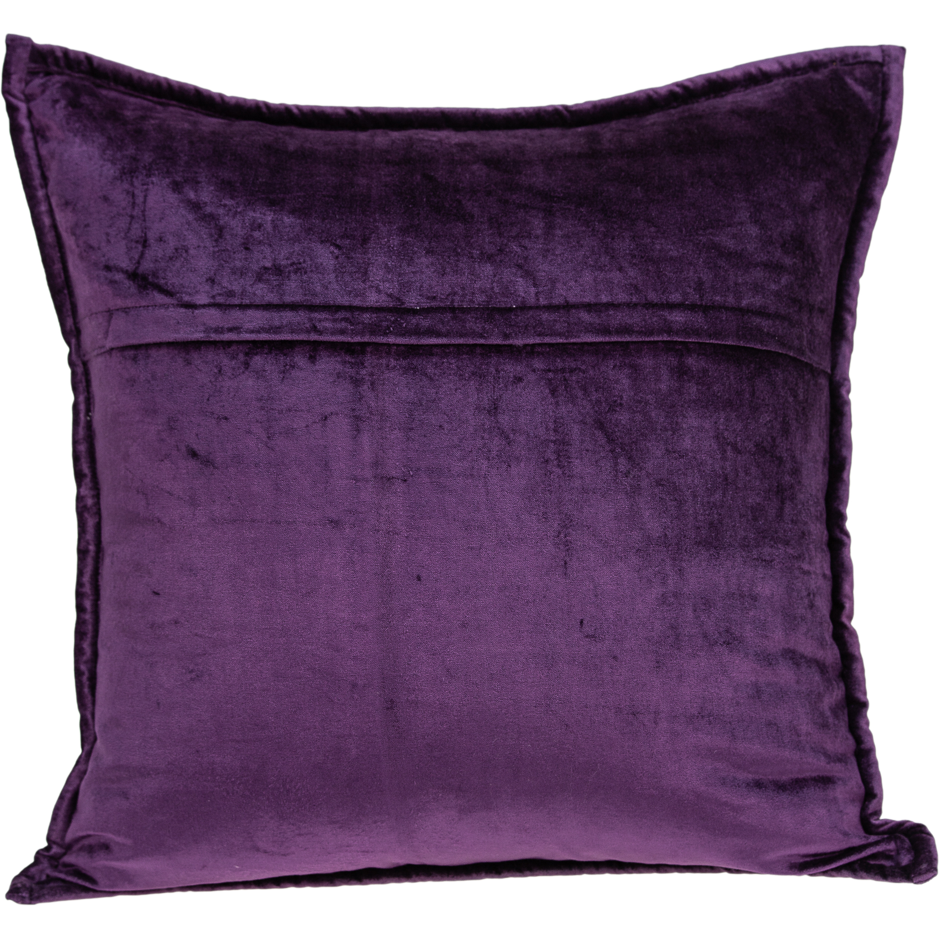 Parkland Collection Agio Transitional Purple Solid Quilted Pillow Cover With Poly Insert