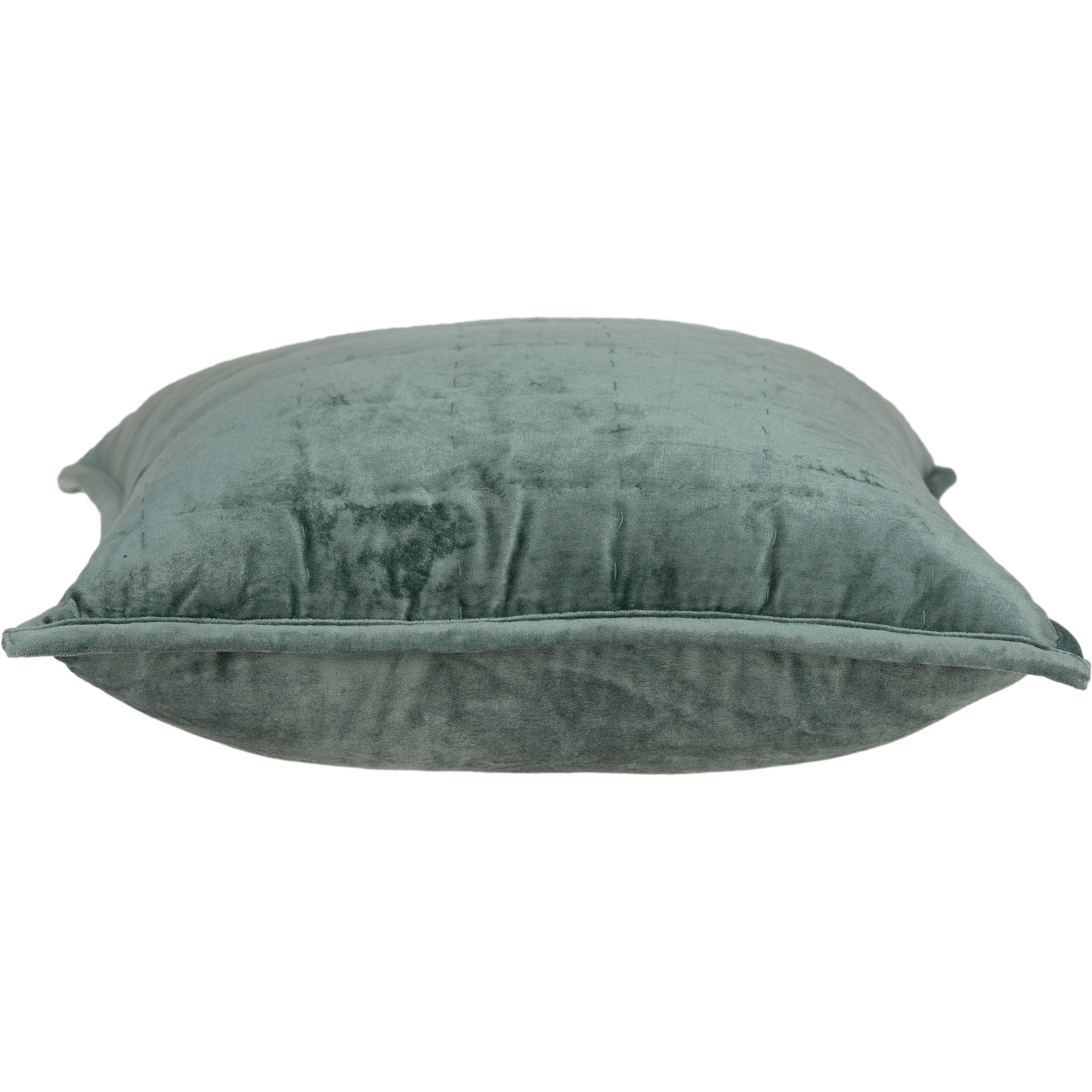 Parkland Collection Tusha Transitional Sea Foam Solid Quilted Pillow Cover With Poly Insert