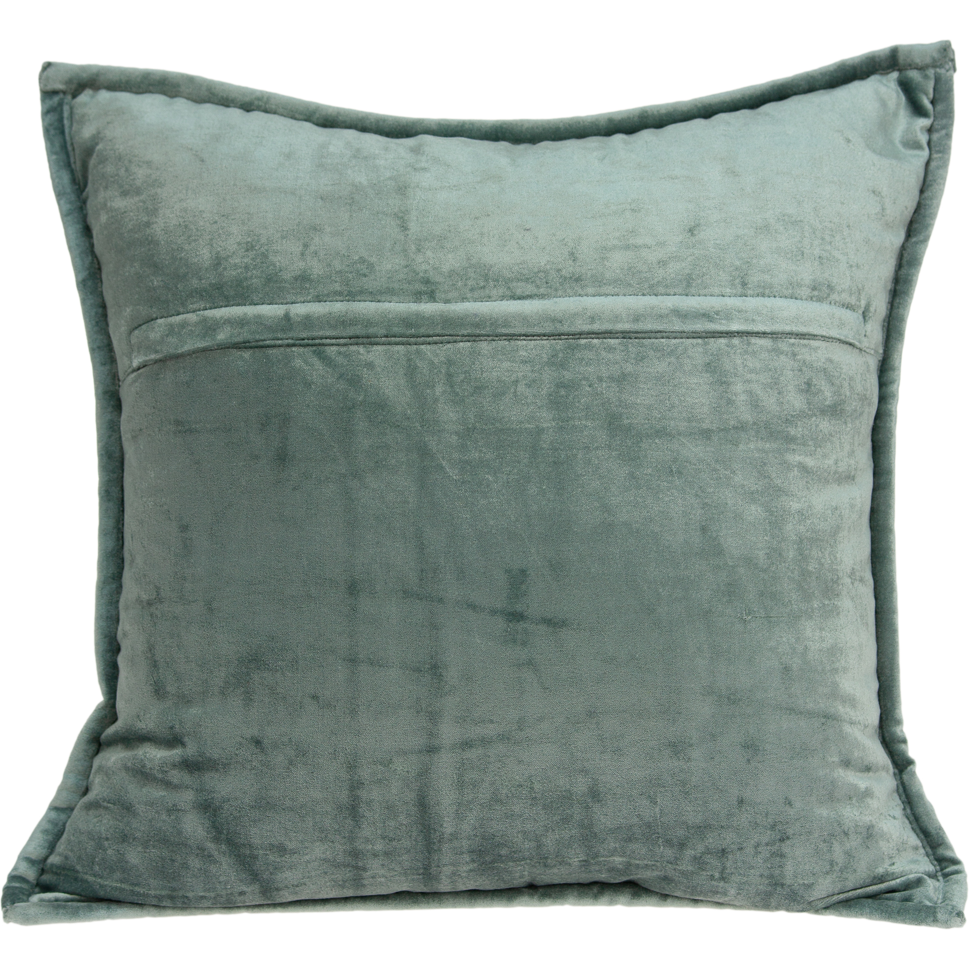 Parkland Collection Tusha Transitional Sea Foam Solid Quilted Pillow Cover With Poly Insert