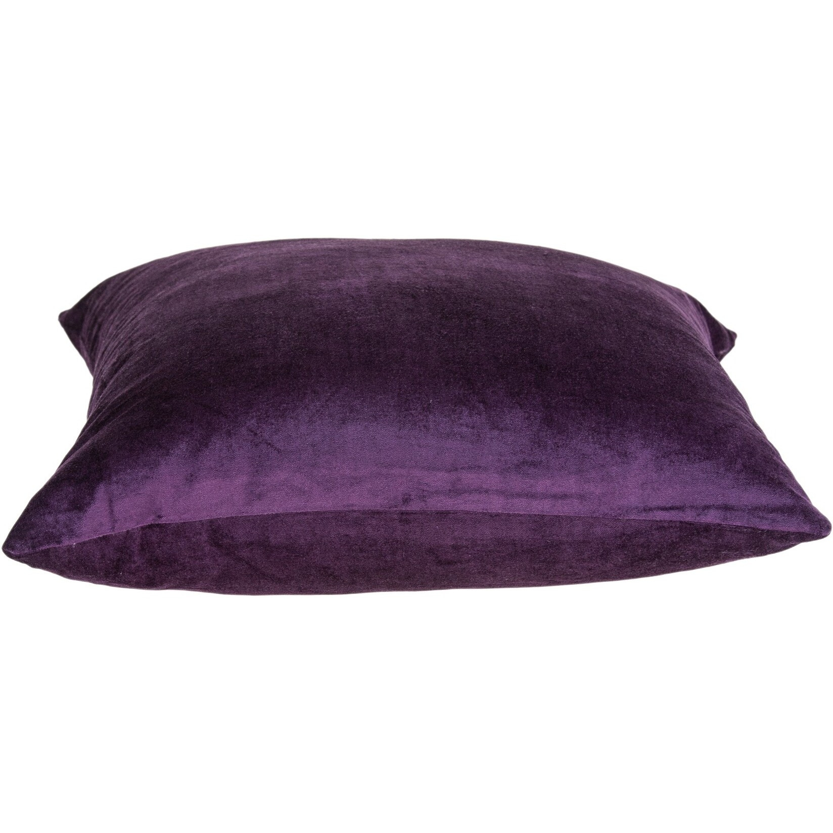 Parkland Collection Alba Transitional Purple Solid Pillow Cover With Poly Insert