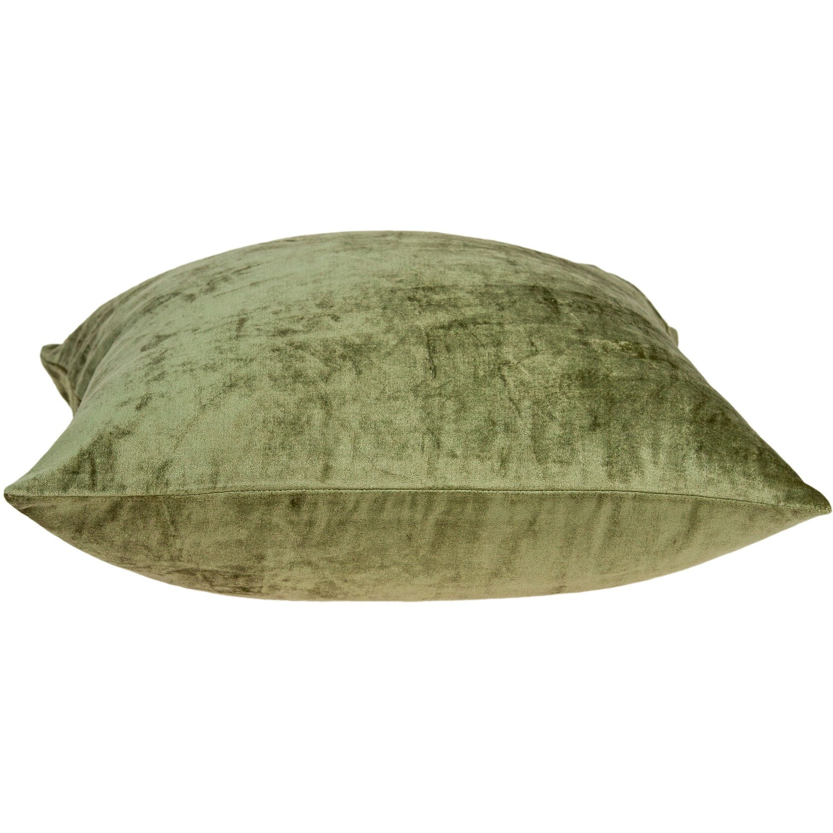 Parkland Collection Sphene Transitional Olive Solid Pillow Cover With Poly Insert