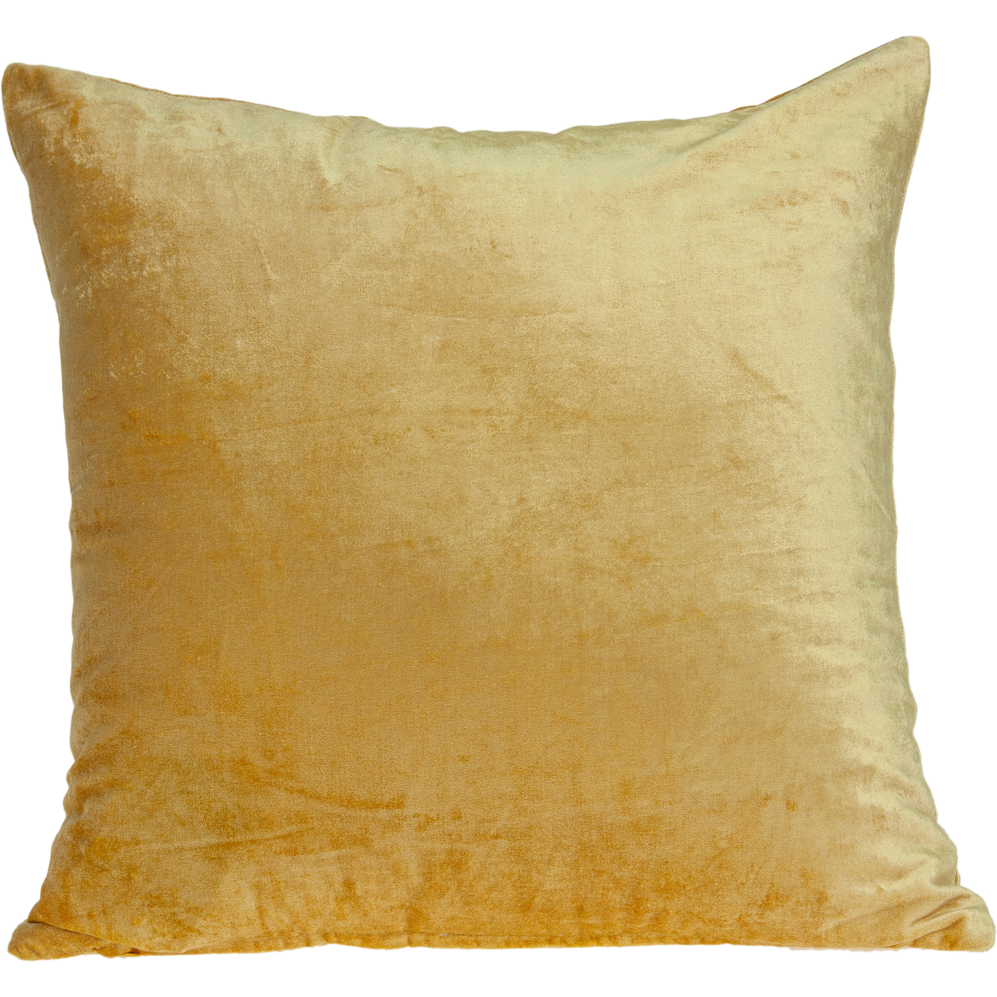 Parkland Collection Danbury Transitional Yellow Solid Pillow Cover With Poly Insert