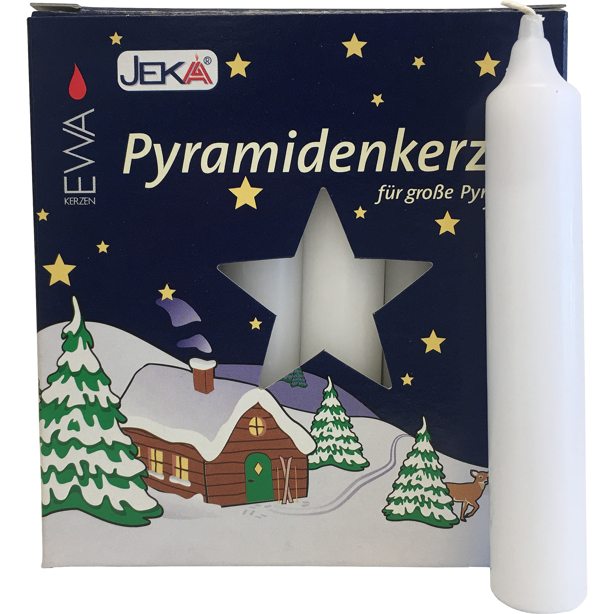 CANDLE- LARGE WHITE BX18