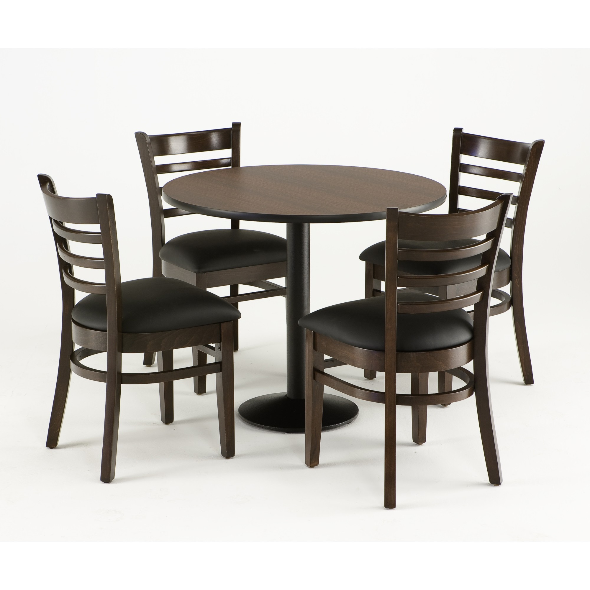 3140 18" Chair with Black Finish and Canter Saddle Seat