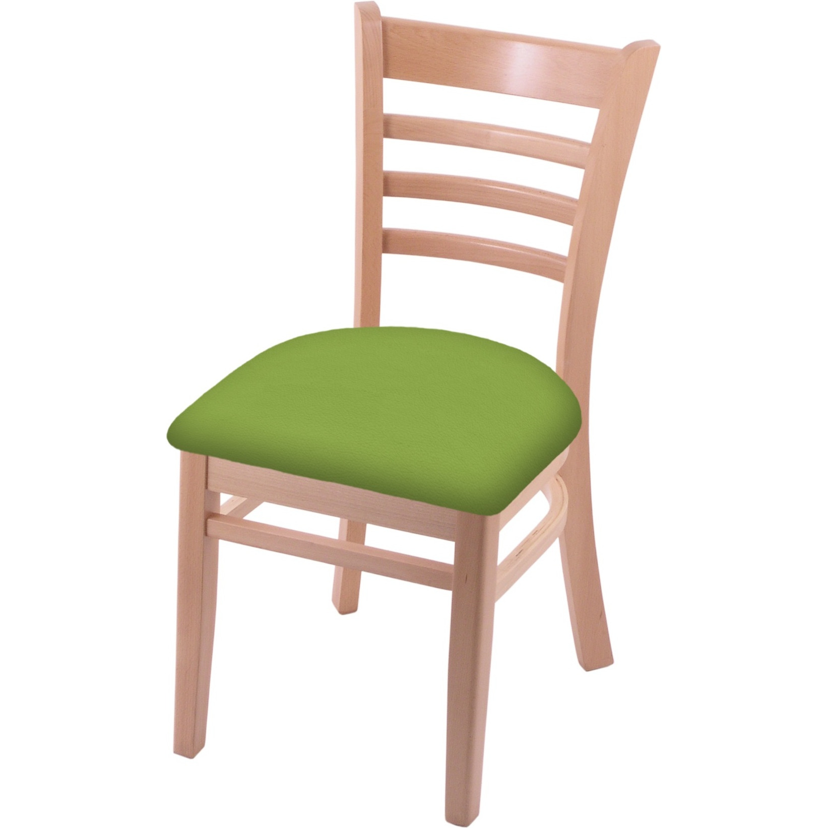 3140 18" Chair with Natural Finish and Canter Kiwi Green Seat