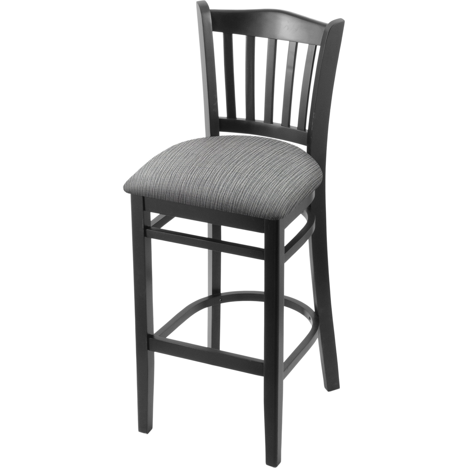 3120 25" Counter Stool with Black Finish and Graph Alpine Seat