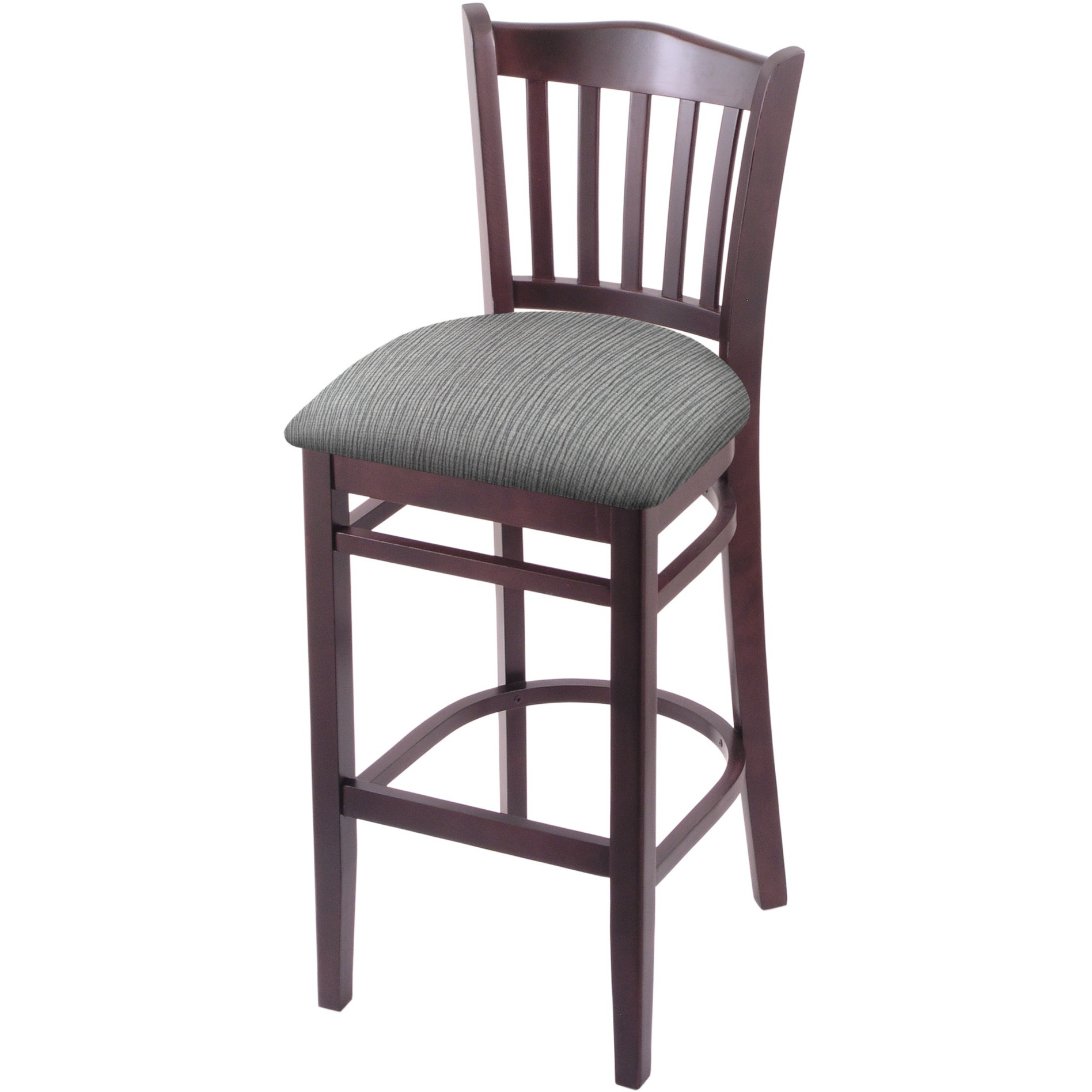 3120 25" Counter Stool with Dark Cherry Finish and Graph Alpine Seat