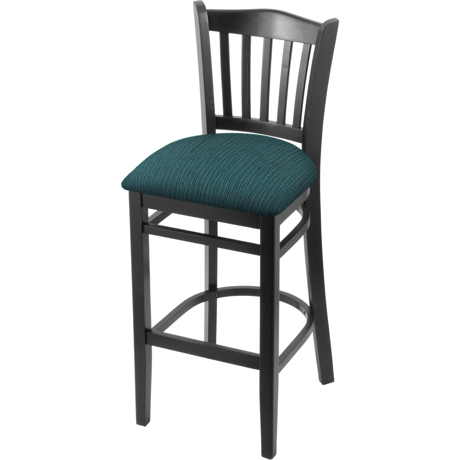 3120 30" Bar Stool with Black Finish and Graph Tidal Seat
