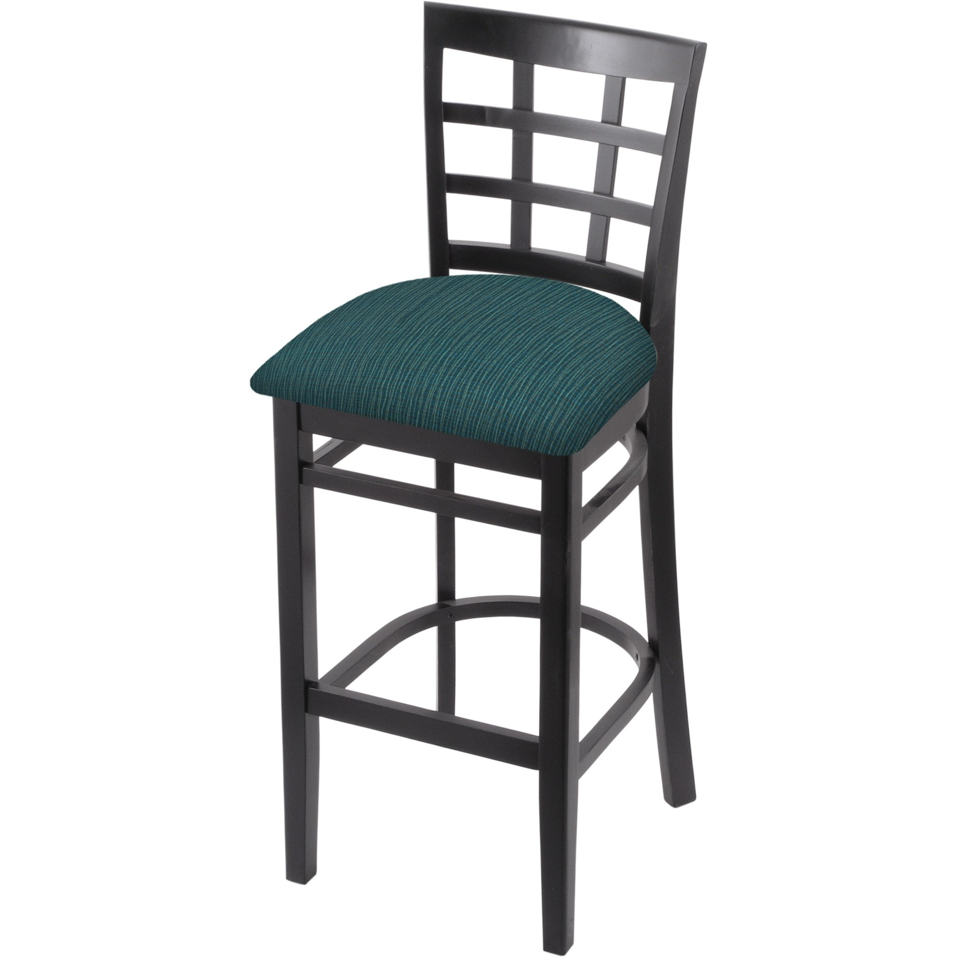 3130 25" Counter Stool with Black Finish and Graph Tidal Seat