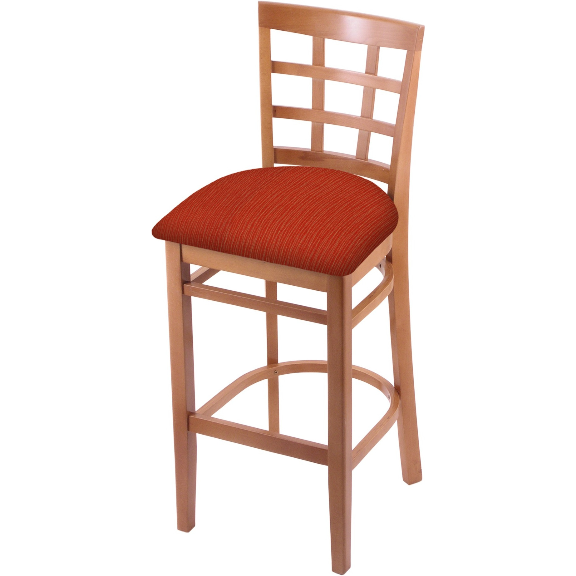 3130 25" Counter Stool with Medium Finish and Graph Poppy Seat