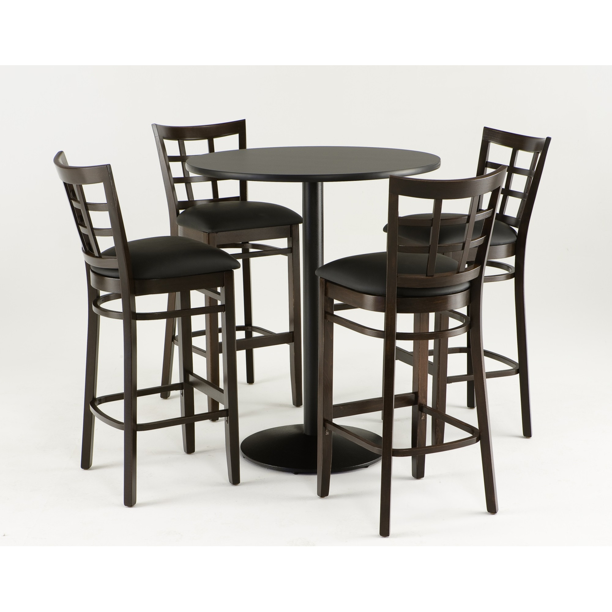 3130 30" Bar Stool with Dark Cherry Finish and Graph Alpine Seat
