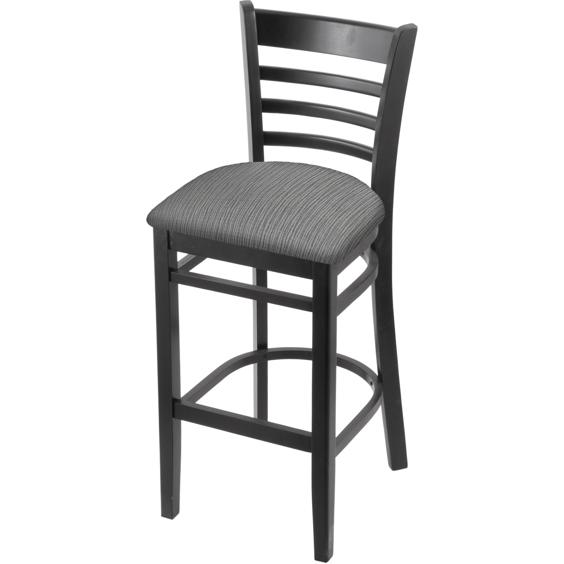 3140 25" Counter Stool with Black Finish and Graph Alpine Seat