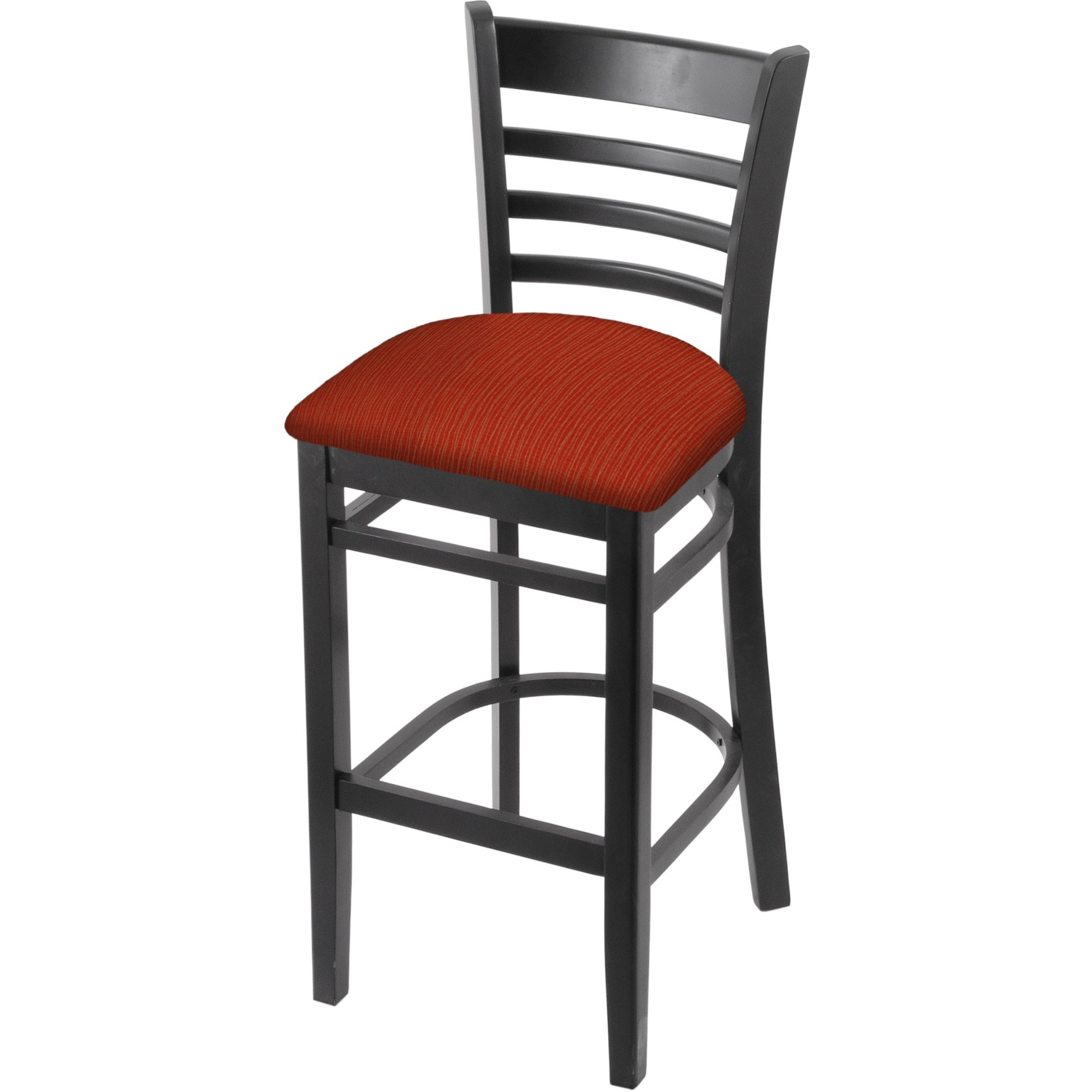 3140 25" Counter Stool with Black Finish and Graph Poppy Seat