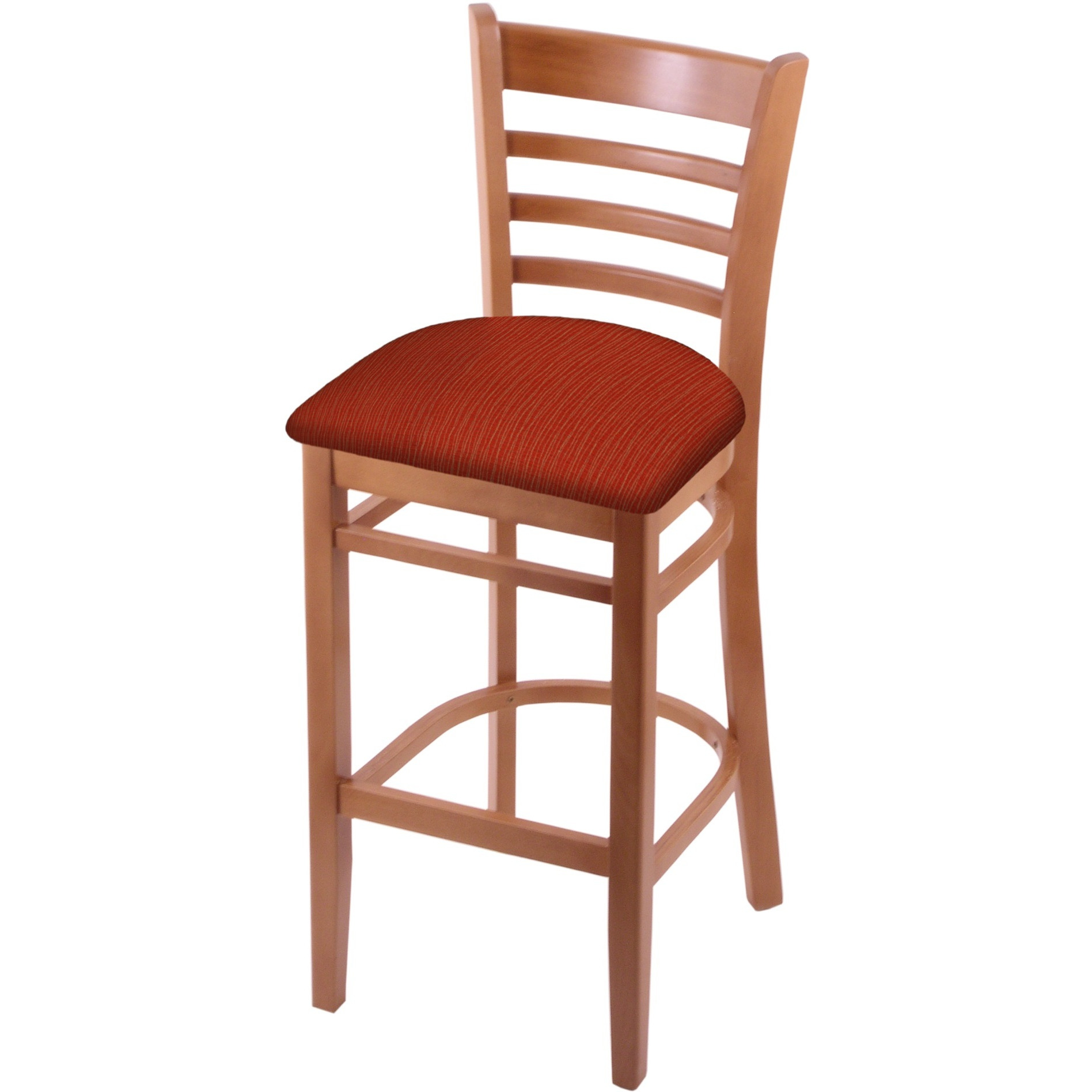 3140 25" Counter Stool with Medium Finish and Graph Poppy Seat