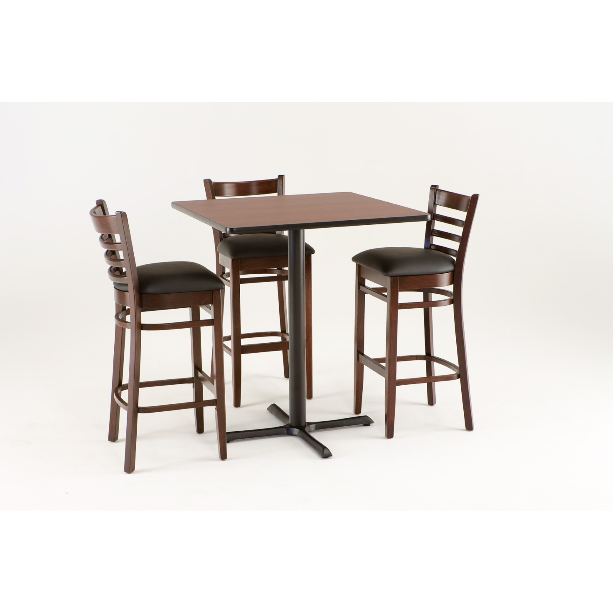 3140 25" Counter Stool with Medium Finish and Graph Poppy Seat