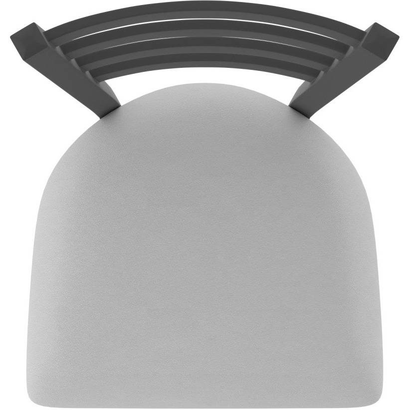 410 Jackie 25" Swivel Counter Stool with Black Wrinkle Finish and Canter Folkstone Grey Seat