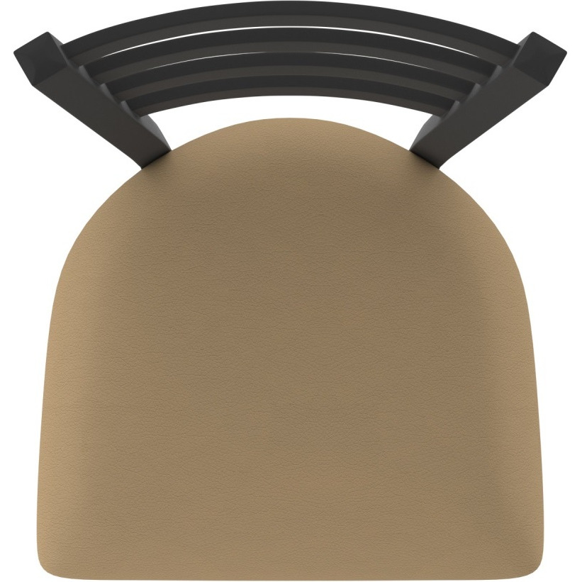 410 Jackie 25" Swivel Counter Stool with Black Wrinkle Finish and Canter Sand Seat
