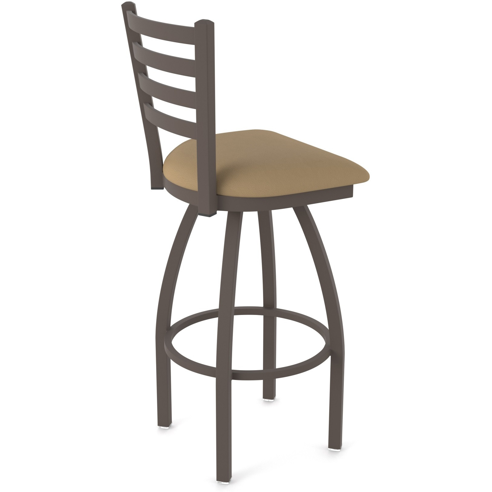 410 Jackie 25" Swivel Counter Stool with Bronze Finish and Canter Sand Seat