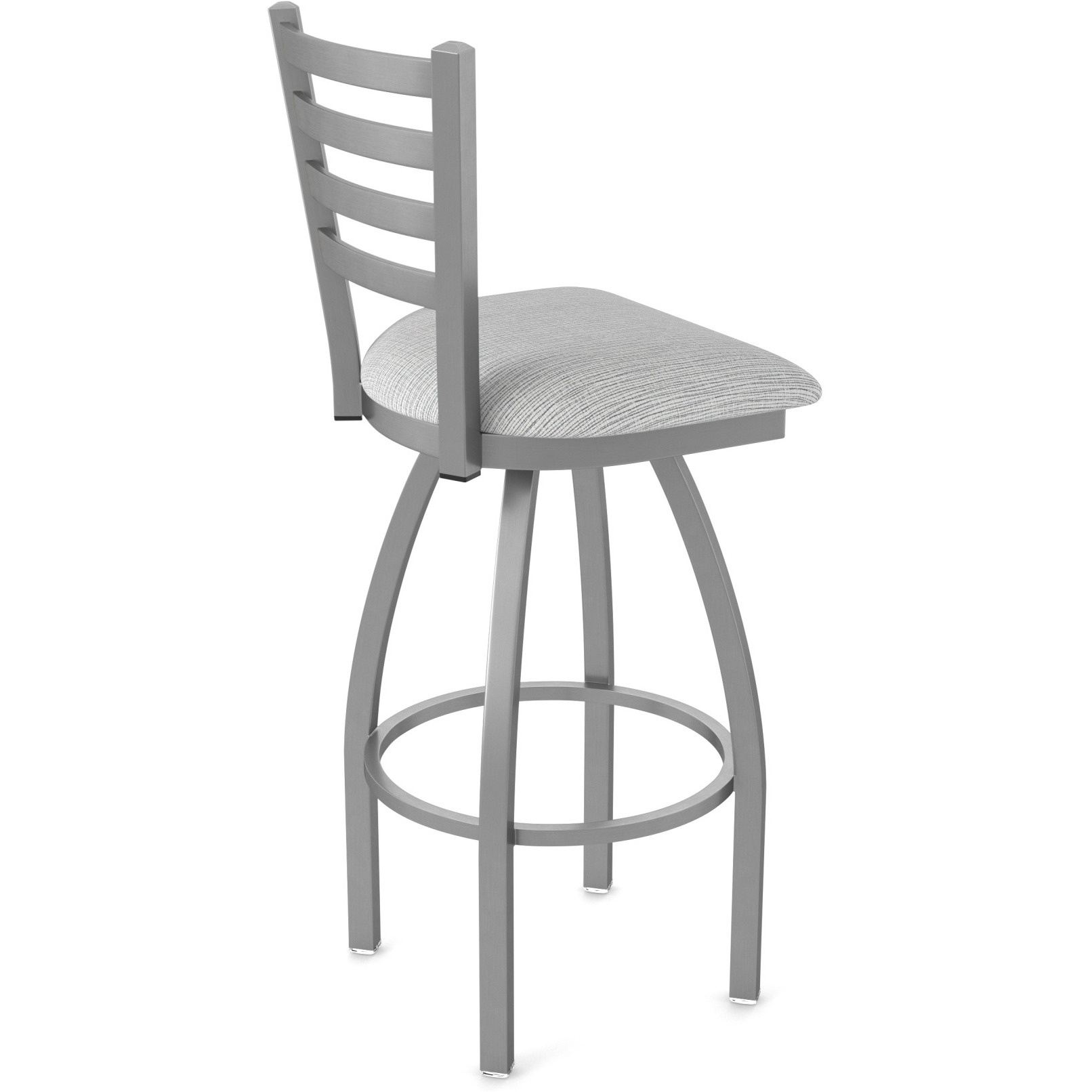 410 Jackie Stainless Steel 30" Swivel Bar Stool with Graph Alpine Seat