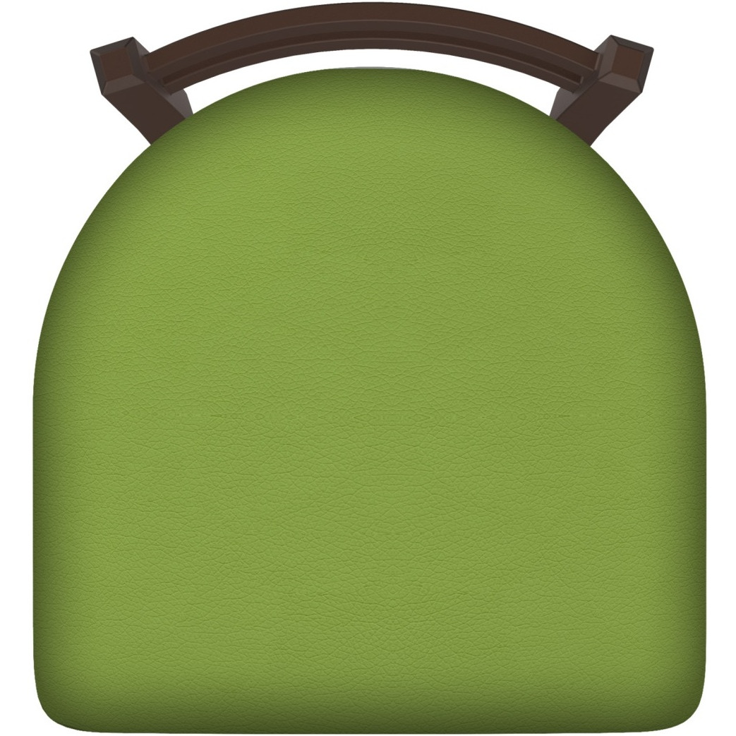 411 Jackie 25" Low Back Swivel Counter Stool with Bronze Finish and Canter Kiwi Green Seat
