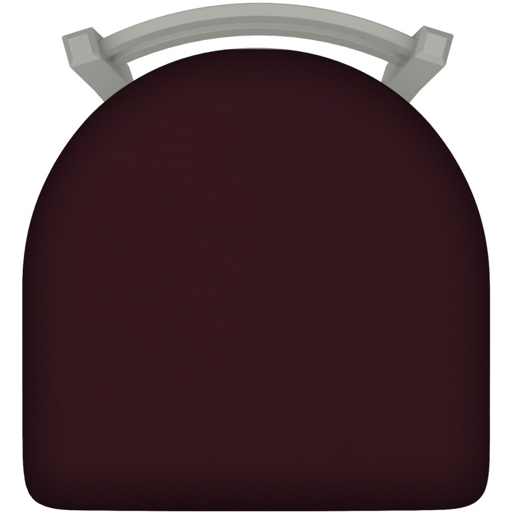 411 Jackie 30" Low Back Swivel Bar Stool with Anodized Nickel Finish and Canter Bordeaux Seat